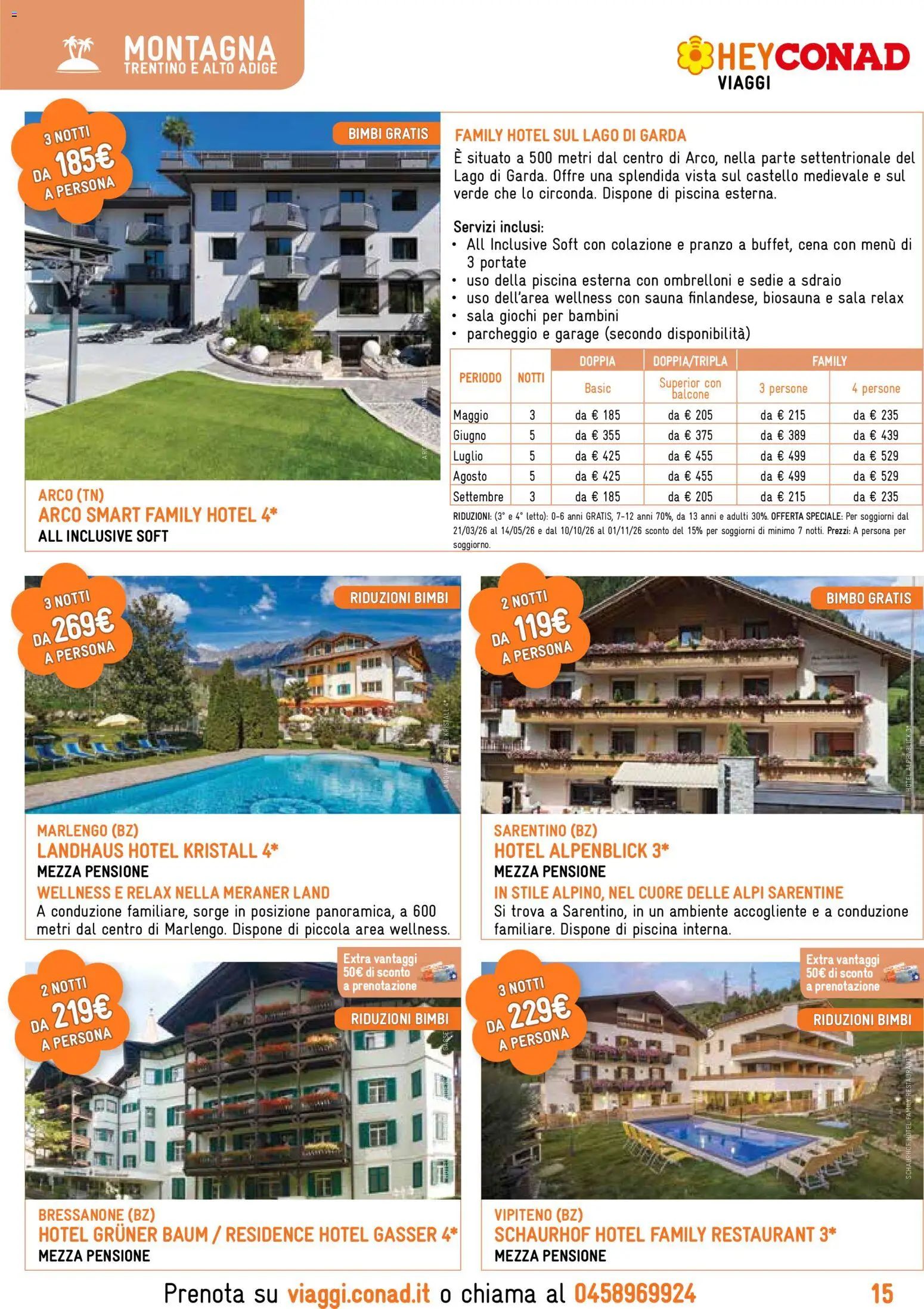 Volantino Conad del 01.04.2026 | Pagina: 15 | Prodotti: Sdraio, Piscina, Letto