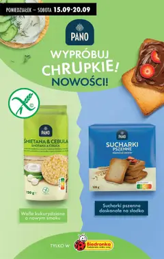 ŚMIETANA & CEBULA, wafle kukurydziane o smaku kwaśnej śmietany i cebuli kukuričné chlebíčky s príchuťou kyslej smotany a cibule od 15.09.2025 | Strona: 67