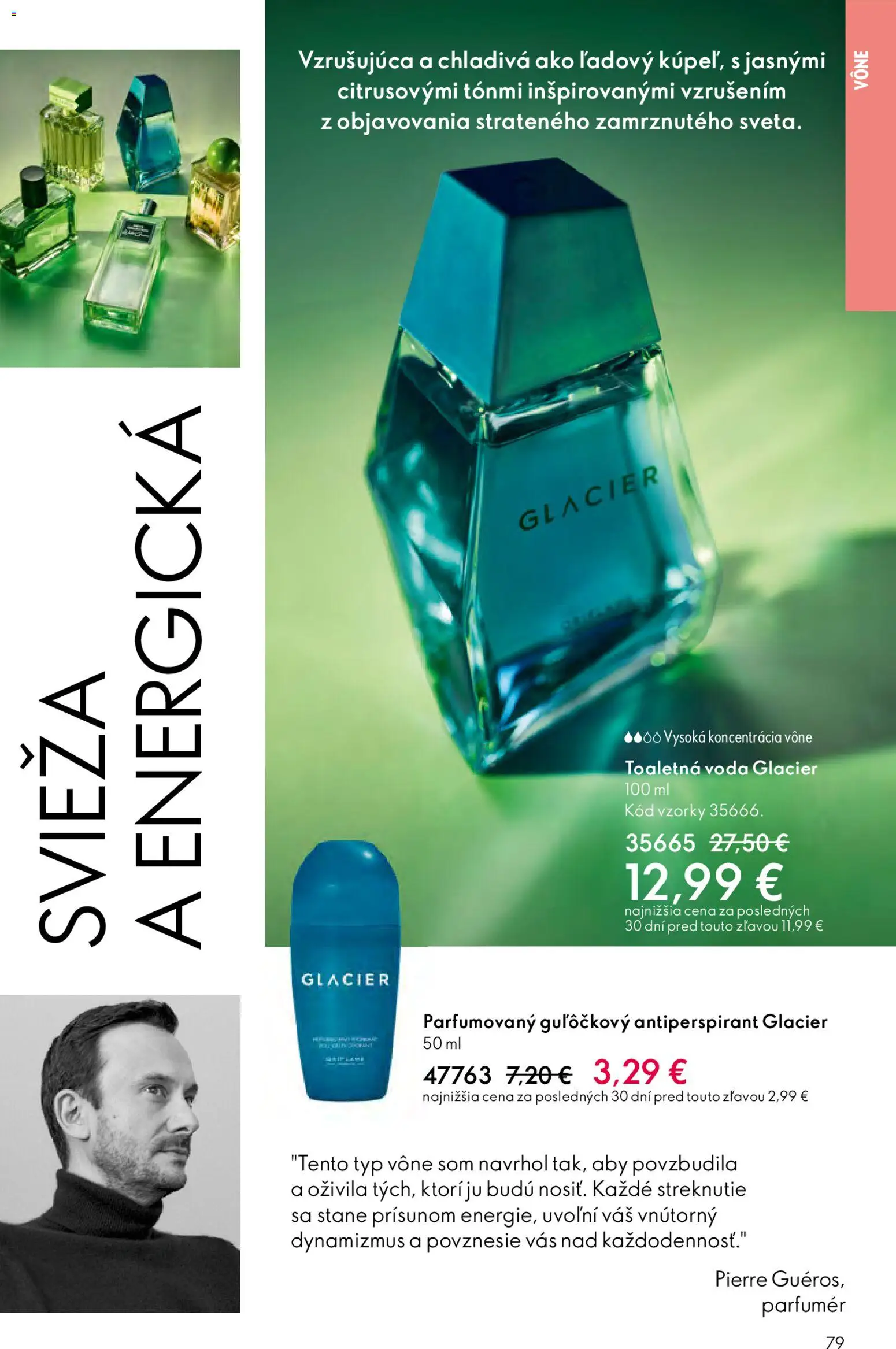 Nové Oriflame akcie – leták je platný od 15.04.2026 | Strana: 79 | Produkty: Toaletná voda, Antiperspirant, Voda