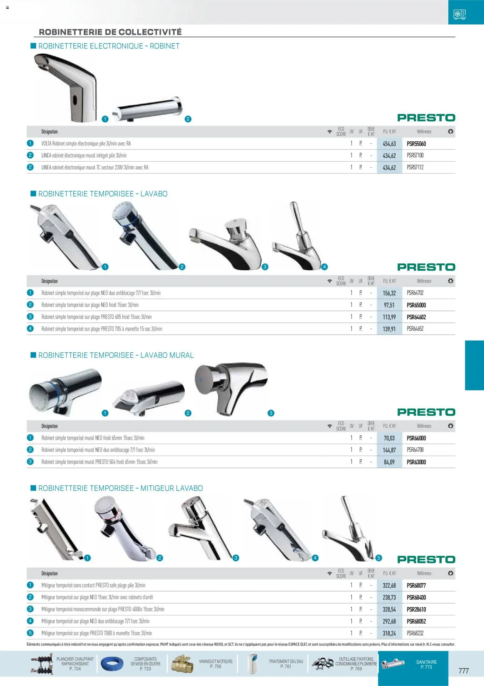 {H1} | Page: 122 | Produits: Robinet, Store, Lavabo