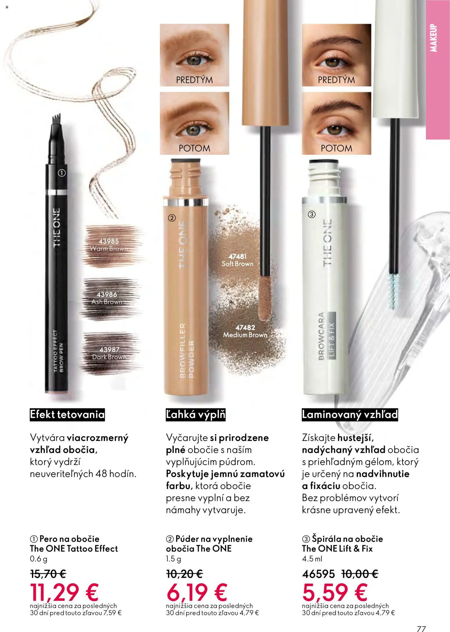 Nové Oriflame akcie – leták je platný od 21.01.2026 | Strana: 77 | Produkty: Púder, Pero