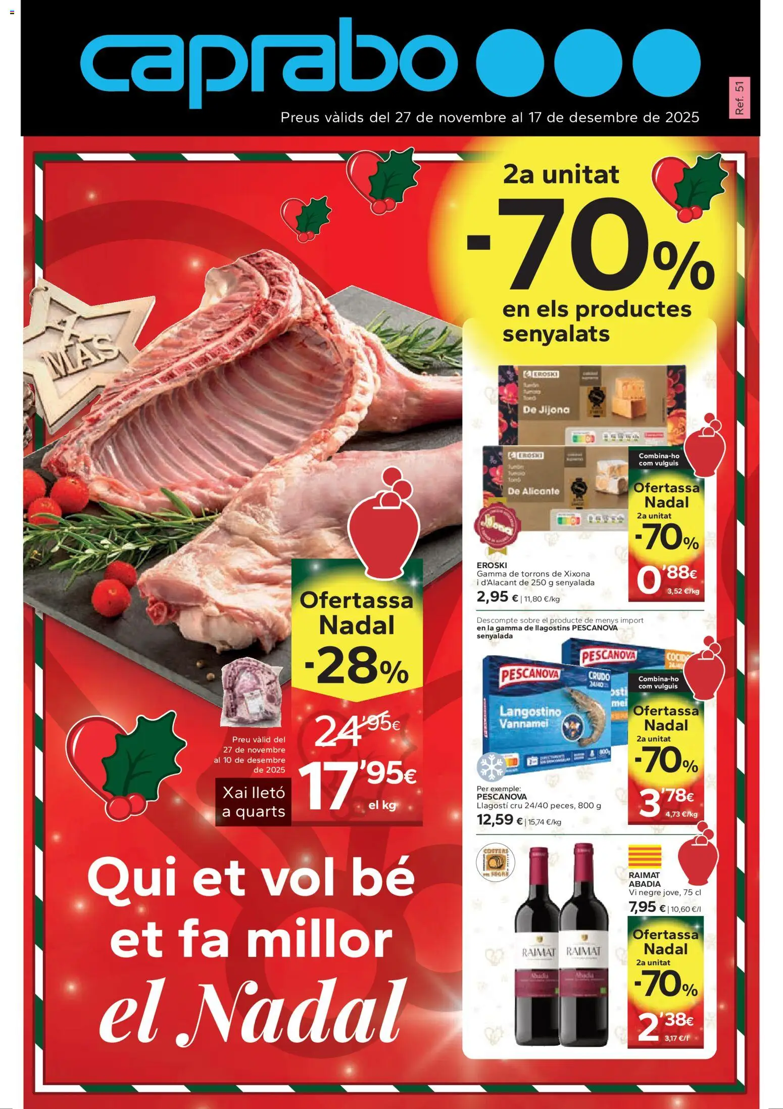 Caprabo folleto │ válido desde el 27.11.2025 | Página: 1 | Productos: Langostino