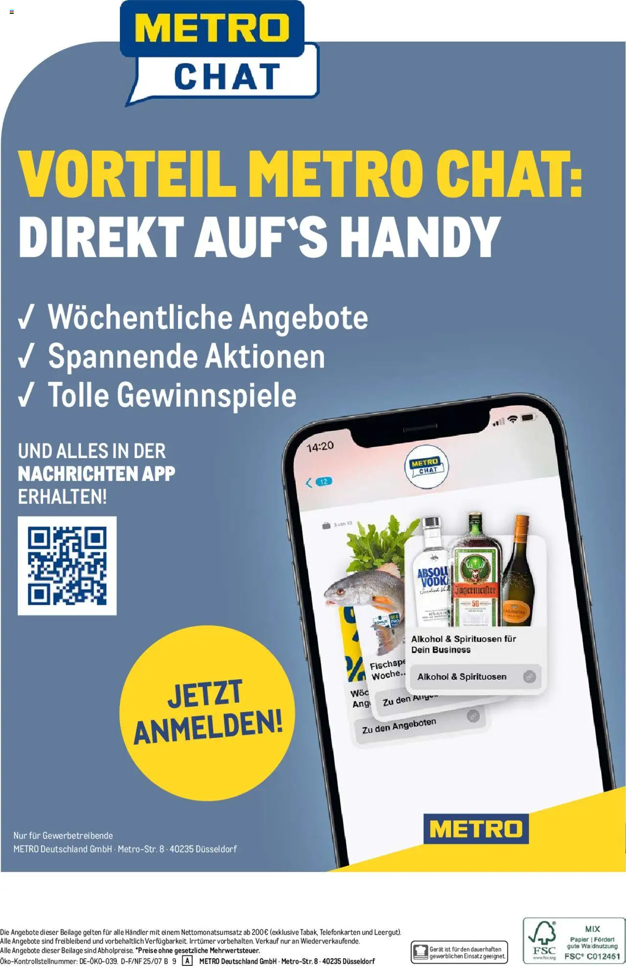 Metro Wochen-Angebote Händler - gültig ab dem 18.08.2025 | Seite: 27 | Produkte: Jägermeister, Vodka