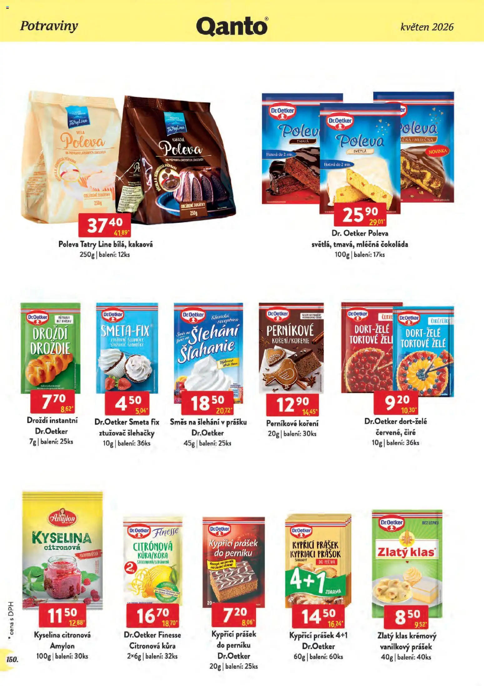 Astur & Qanto leták - Velkoobchod 05/2026 od 01.05.2026 | Strana: 150 | Produkty: Perník, Koření, Potraviny, Droždí