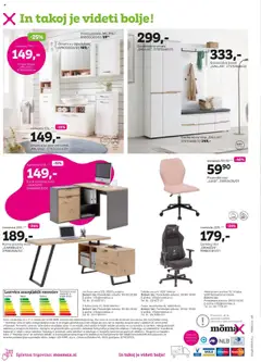 Novi Mömax katalog ponudbe – veljaven od 08.09.2025 | Stran: 8 | Izdelki: Miza, Stol, Umivalnik, Omarica
