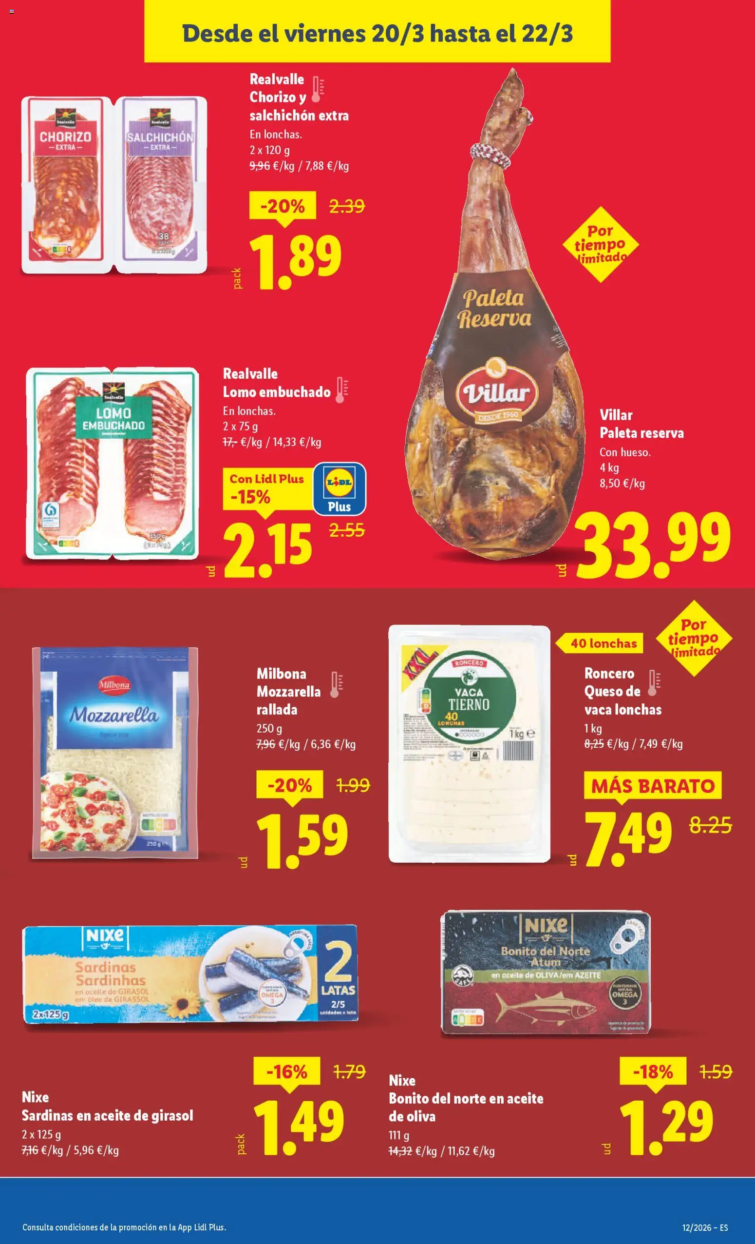 Lidl folleto │ válido desde el 16.03.2026 | Página: 29 | Productos: Queso de vaca, Queso, Aceite, Aceite de oliva