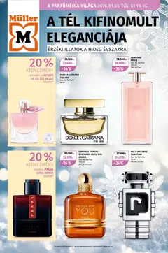 Müller - A parfüméria világa - amely érvényes a következő dátumtól: 05.01.2026