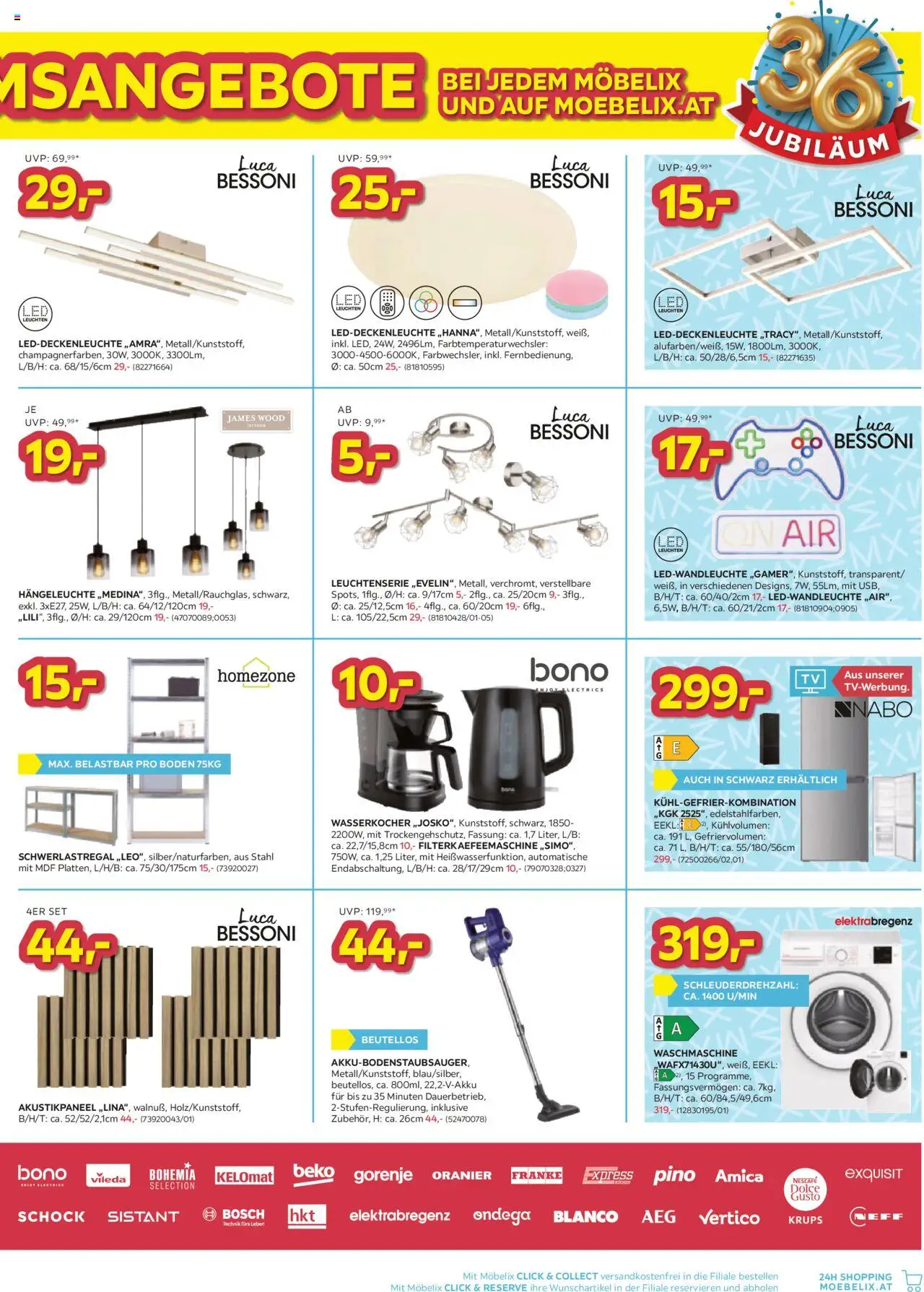 Möbelix Angebote gültig ab 07.10.2025 | Seite: 11 | Produkte: Waschmaschine, Wasserkocher