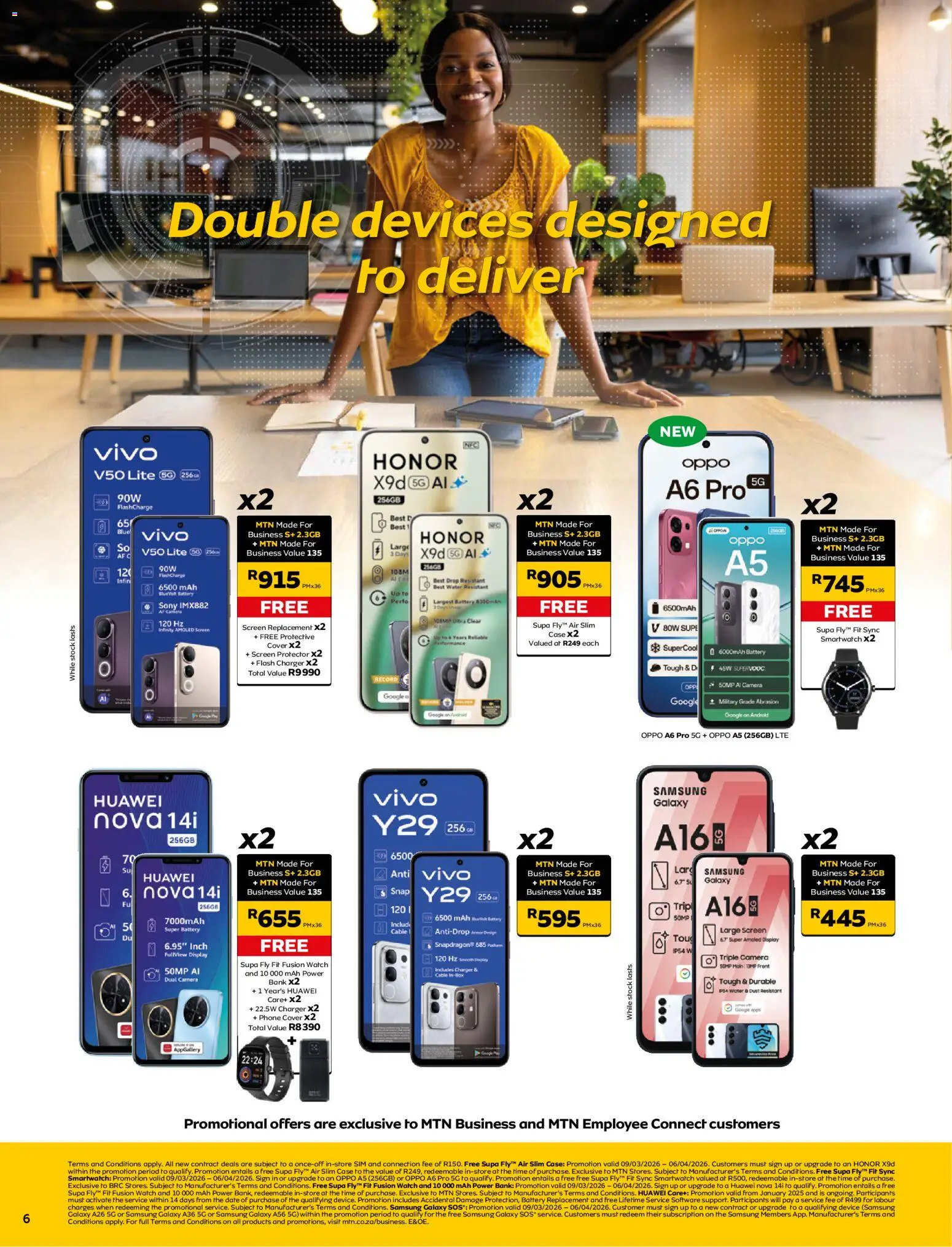 New MTN catalogue – valid from 09.03.2026 | Page: 6 | Products: Sim, Cover, Watch, Box
