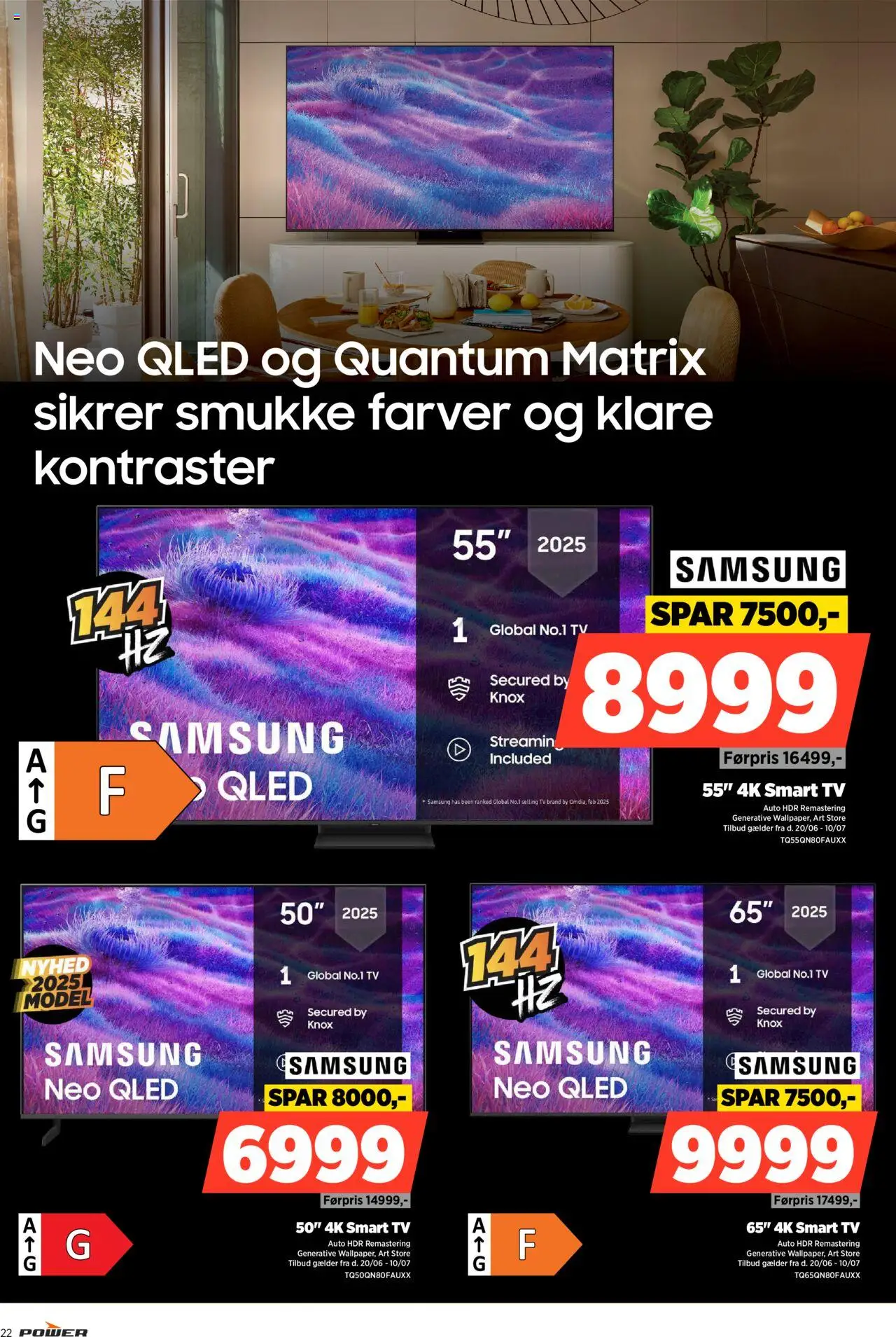 Power Tilbudsavis gyldig fra 20.06.2025 | Side: 22 | Produkter: Smart TV, TV