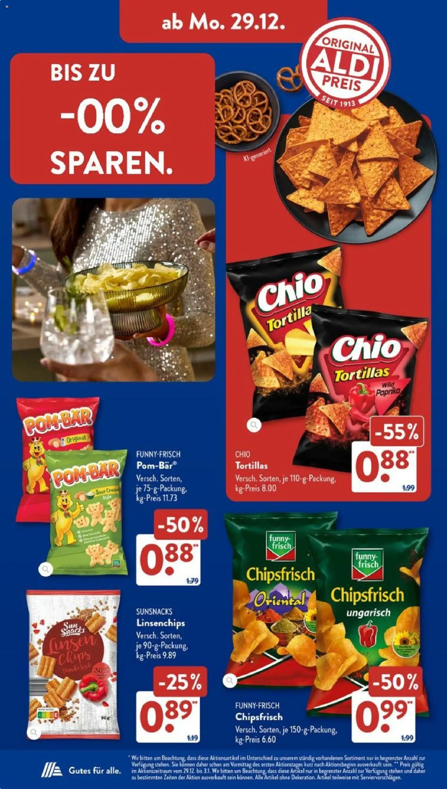 Aldi Süd Prospekt 	 – gültig ab 29.12.2025 | Seite: 16 | Produkte: Funny frisch, Paprika, Chio tortillas, Chips