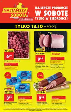 Pogląd oferty "Biedronka gazetka - Najtańsza sobota" - ważna od 18.10.2025