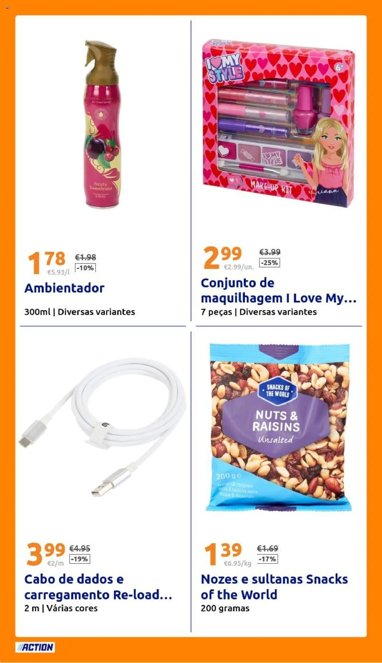 Action - Action PT week 42 2025 │ válido de 15.10.2025 | Página: 22 | Produtos: Cabo, Maquilhagem, Nozes