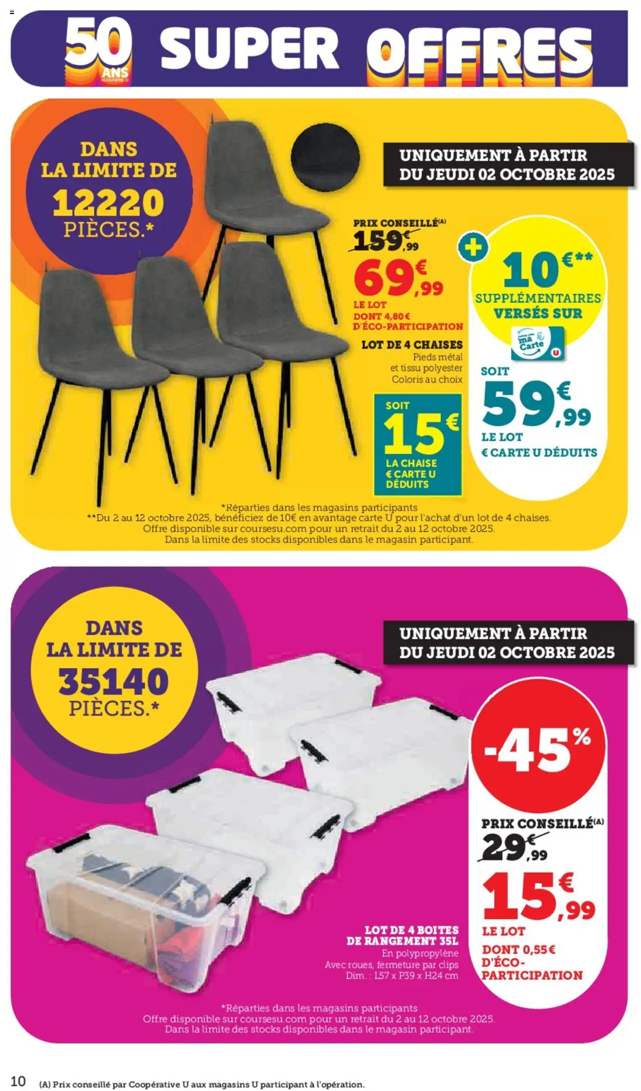{H1} | Page: 10 | Produits: Chaise