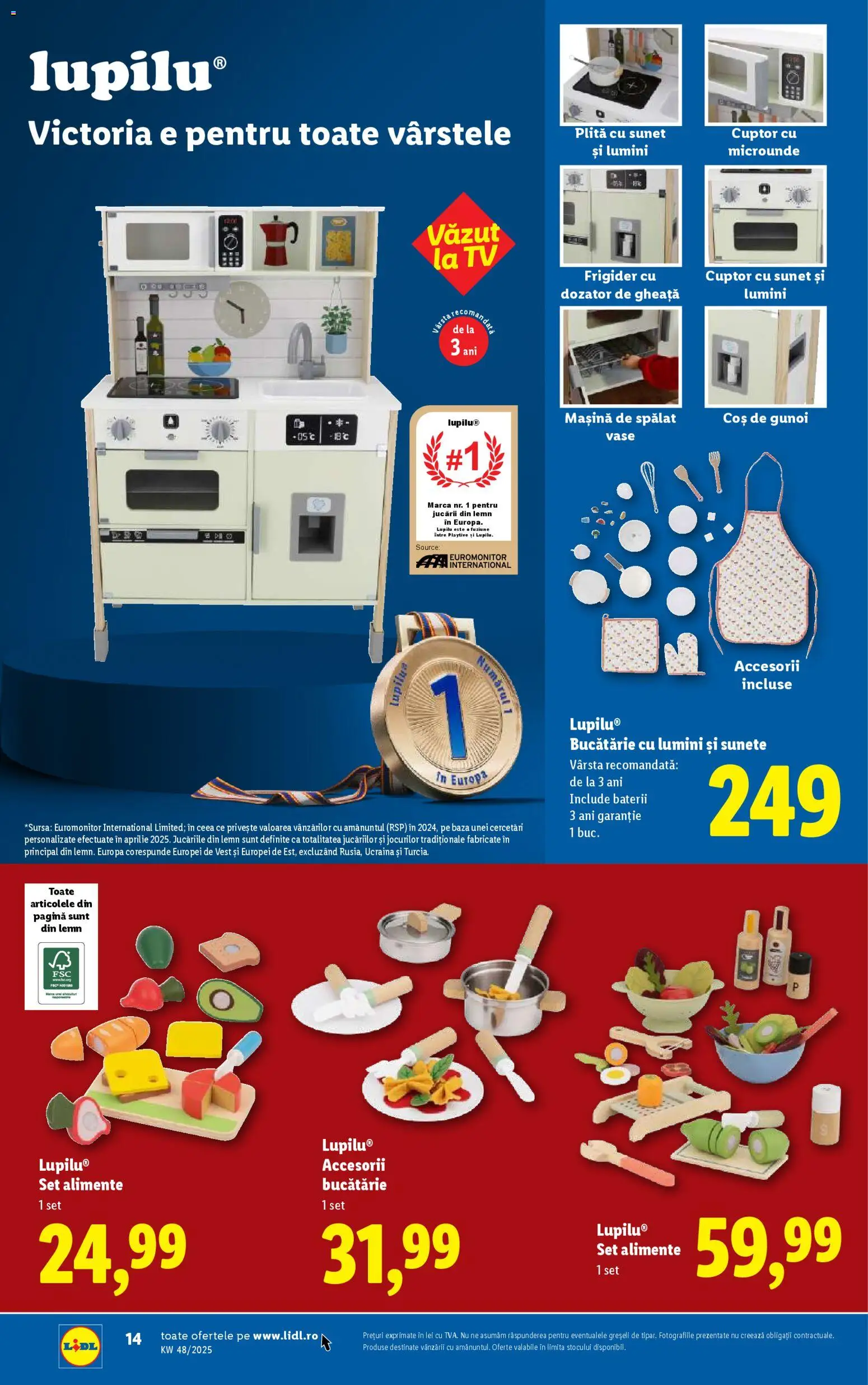 Noul catalog Lidl – valabil de la 24.11.2025 | Pagină: 14 | Produse: Frigider, Mașină De Spălat, Plită, Bucătărie