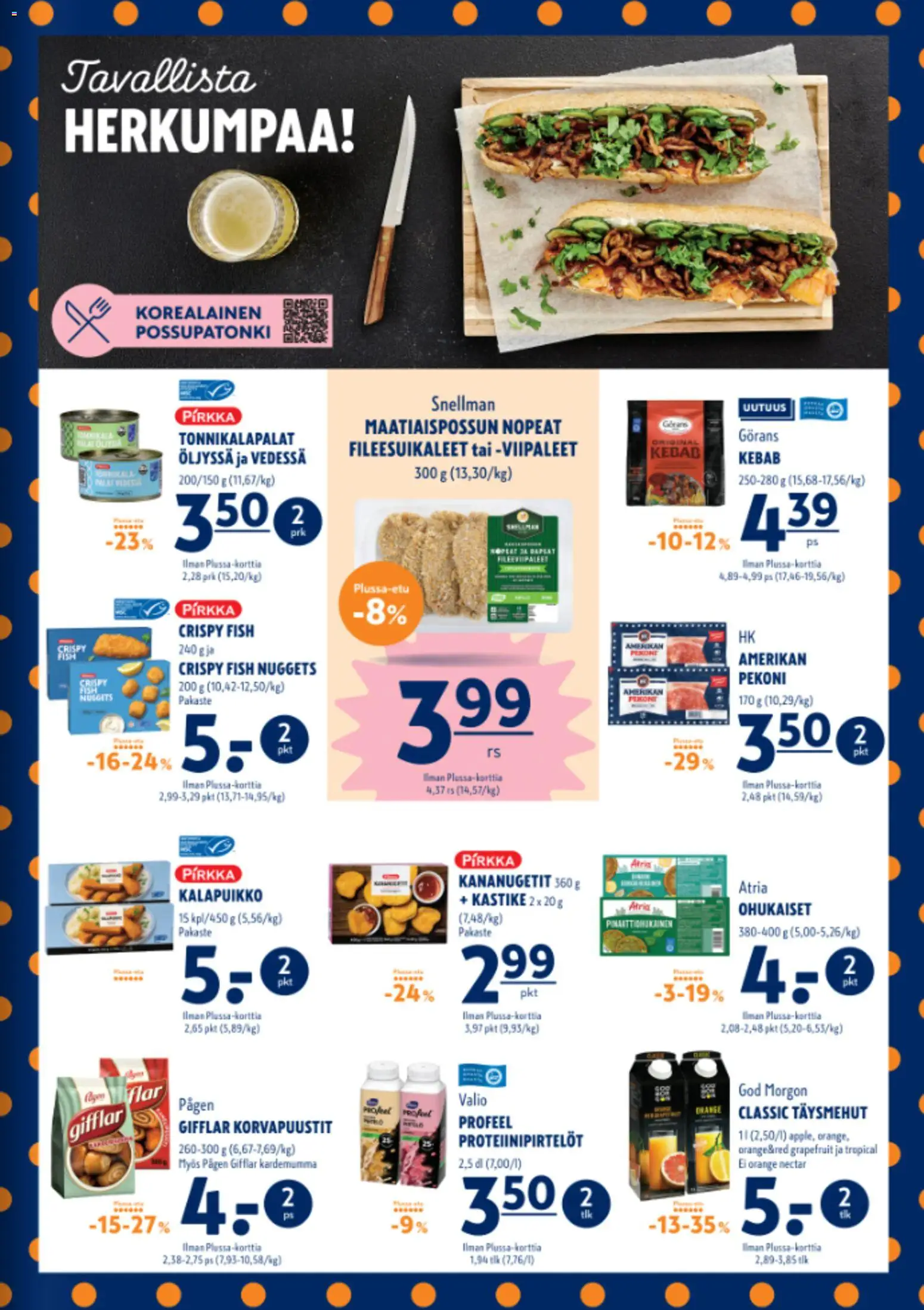 K-Supermarket tarjoukset – voimassa 19.02.2026 alkaen | Sivu: 3 | Tuotteet: Kardemumma, Pekoni, Korvapuustit