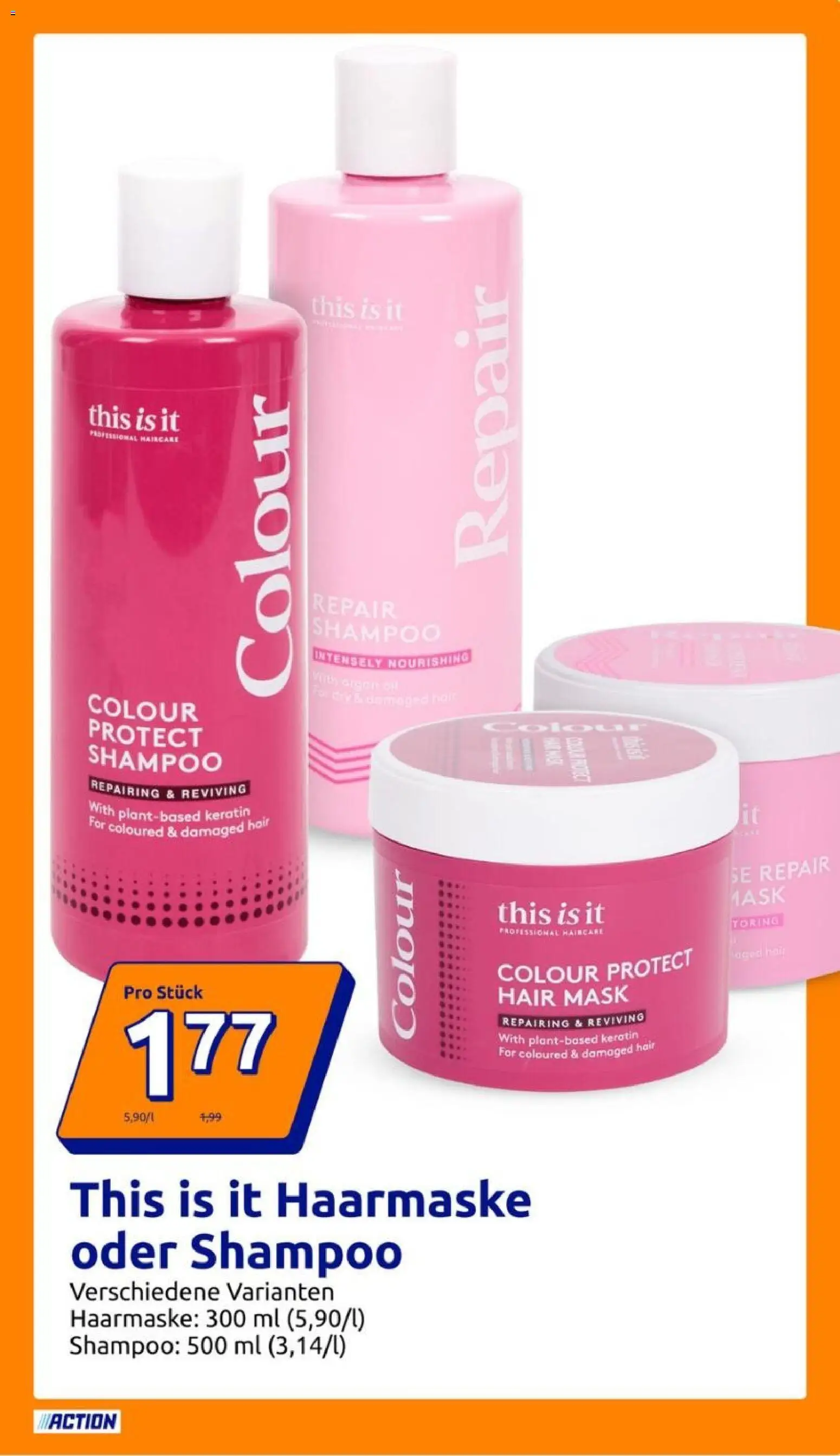 Action Flugblatt gültig ab 18.03.2026 | Seite: 13 | Produkte: Shampoo, Haarmaske