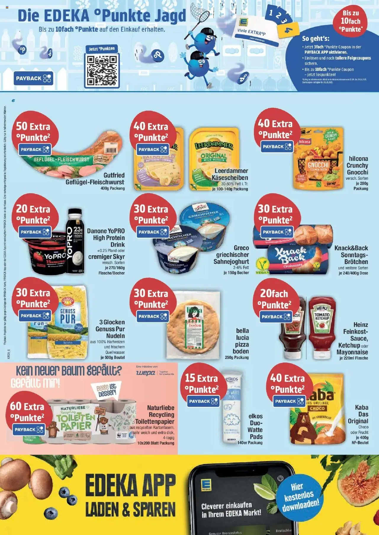 Edeka prospekt Weißenburg	 – gültig ab 21.09.2025 | Seite: 6 | Produkte: Skyr, Pasta, Pizza, Ketchup