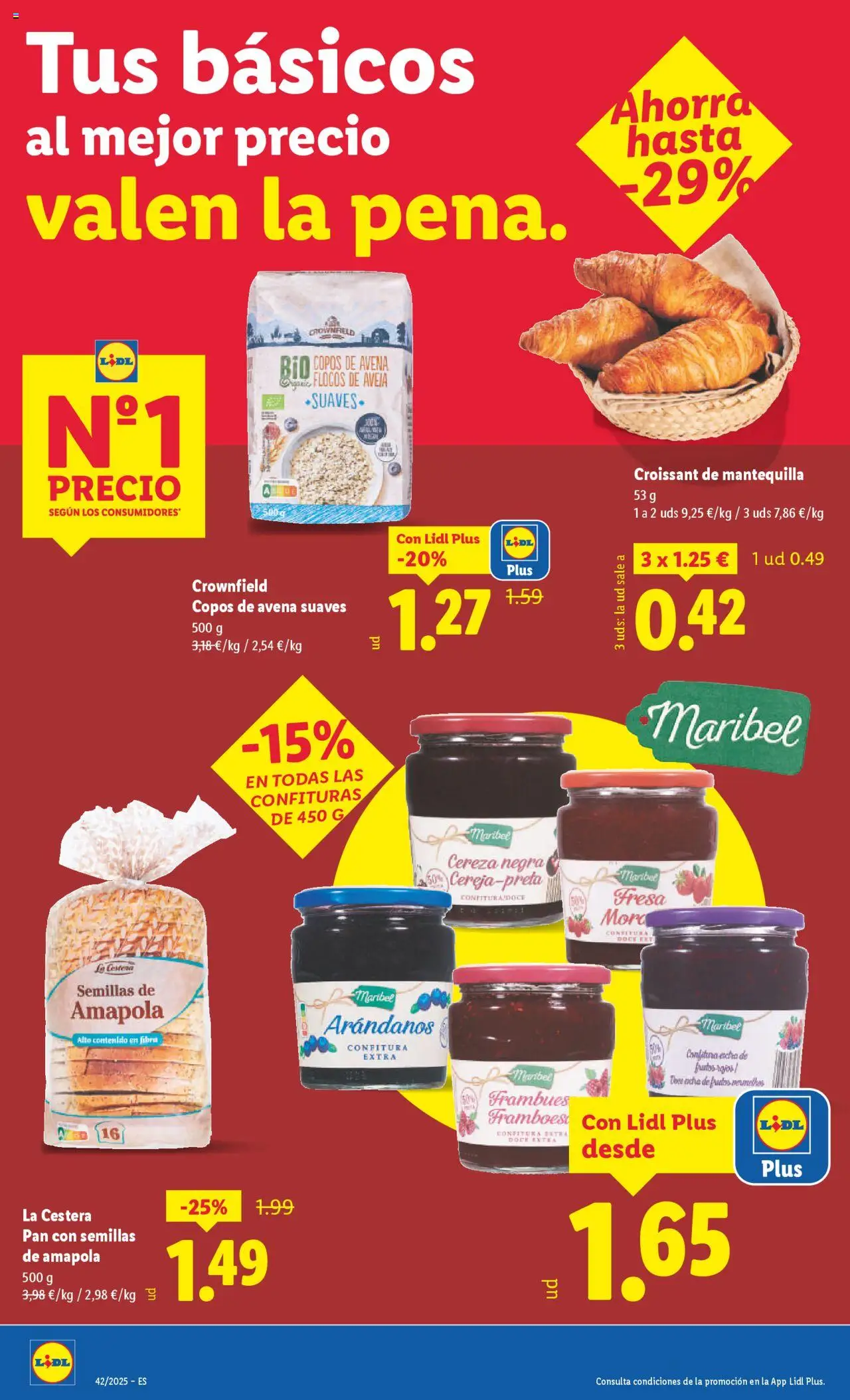 Lidl catálogo BCN │ válido desde el 13.10.2025 | Página: 4 | Productos: Pan, Croissant, Copos, Συσκευή ροής