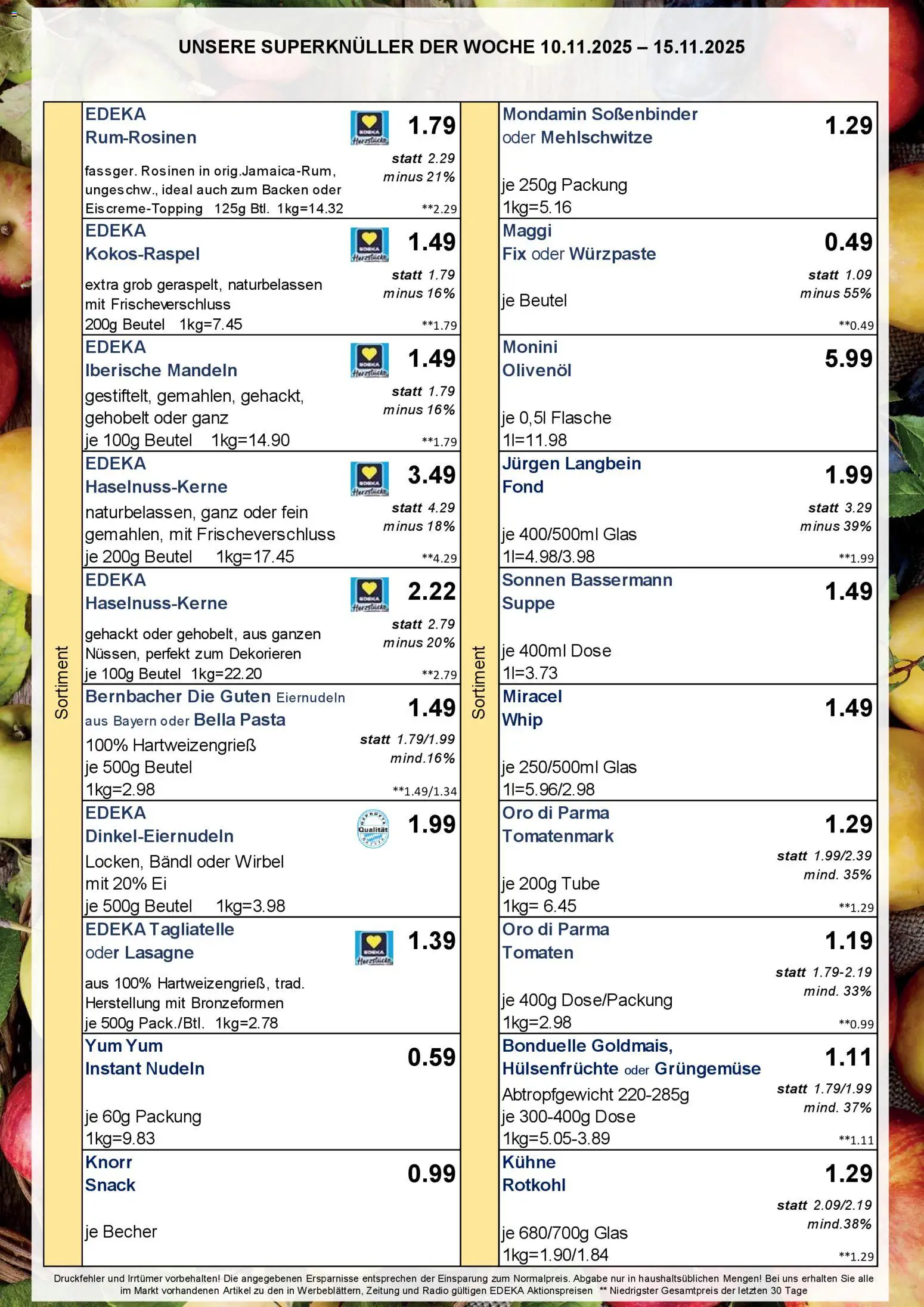 Simmel - Bayern – gültig ab 10.11.2025 | Seite: 2 | Produkte: Rotkohl, Tomaten, Mandeln, Nudeln
