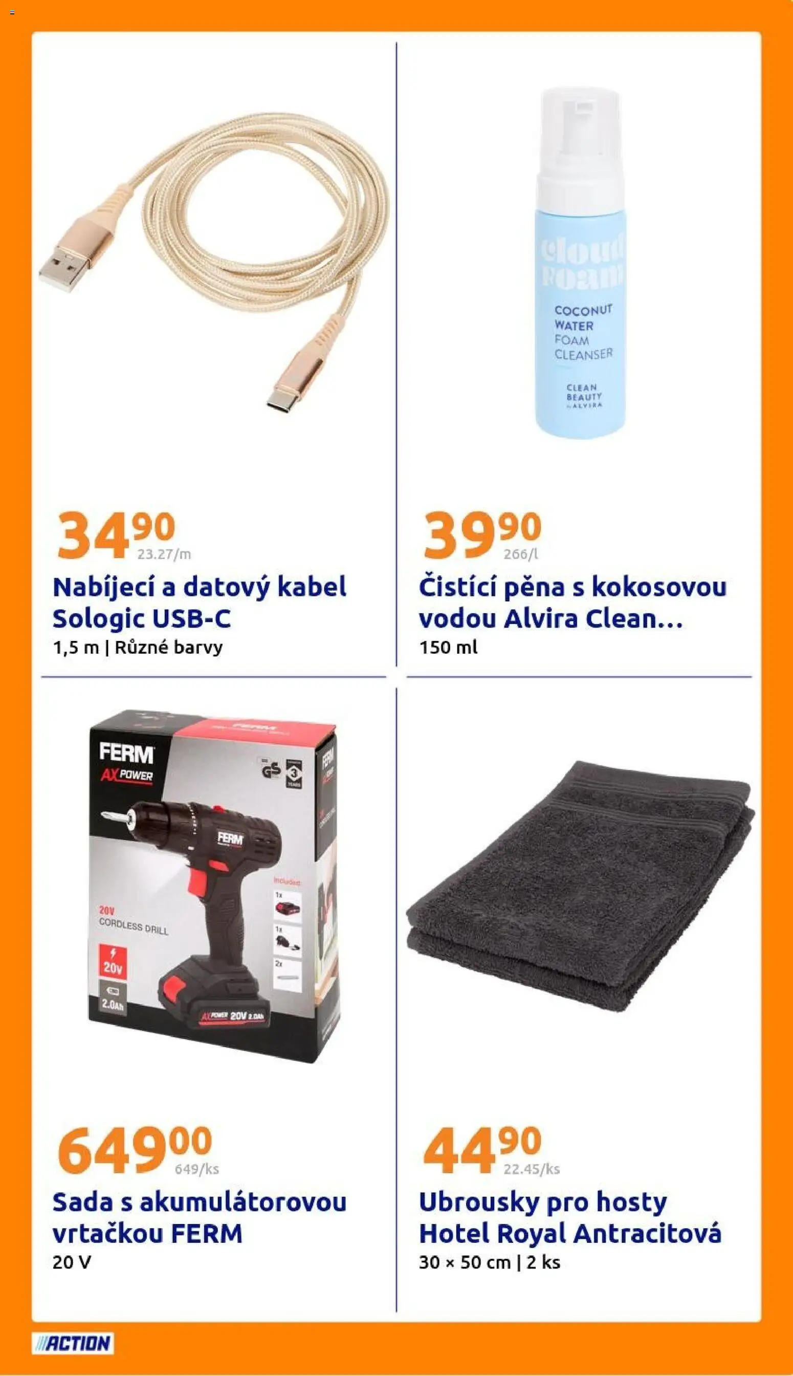 Action leták od 04.03.2026 | Strana: 25 | Produkty: Ubrousky, Kabel, Barvy