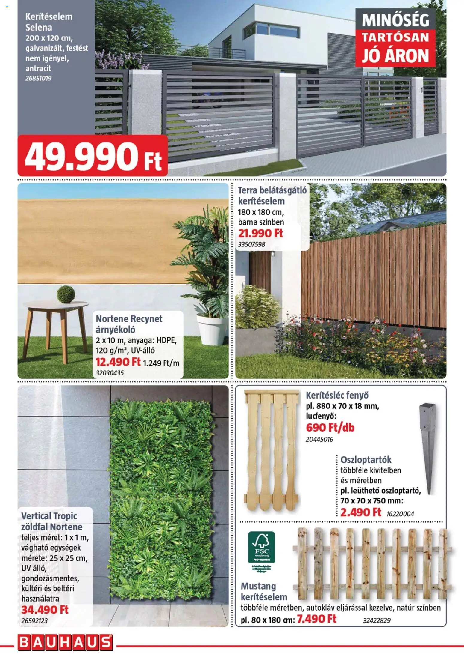 Bauhaus akciós ujság - amely érvényes a következő dátumtól: 02.04.2026 | Oldal: 14 | Termékek: Belátásgátló