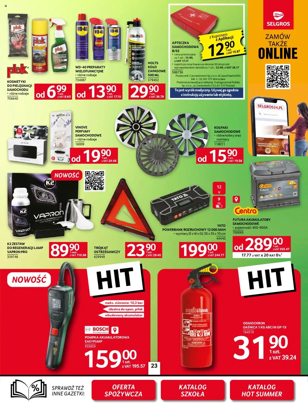 Selgros cash&carry Gazetka - Oferta przemysłowa od 14.08.2025 | Strona: 25 | Produkty: Gaśnica, Powerbank, Kosmetyki, Perfumy