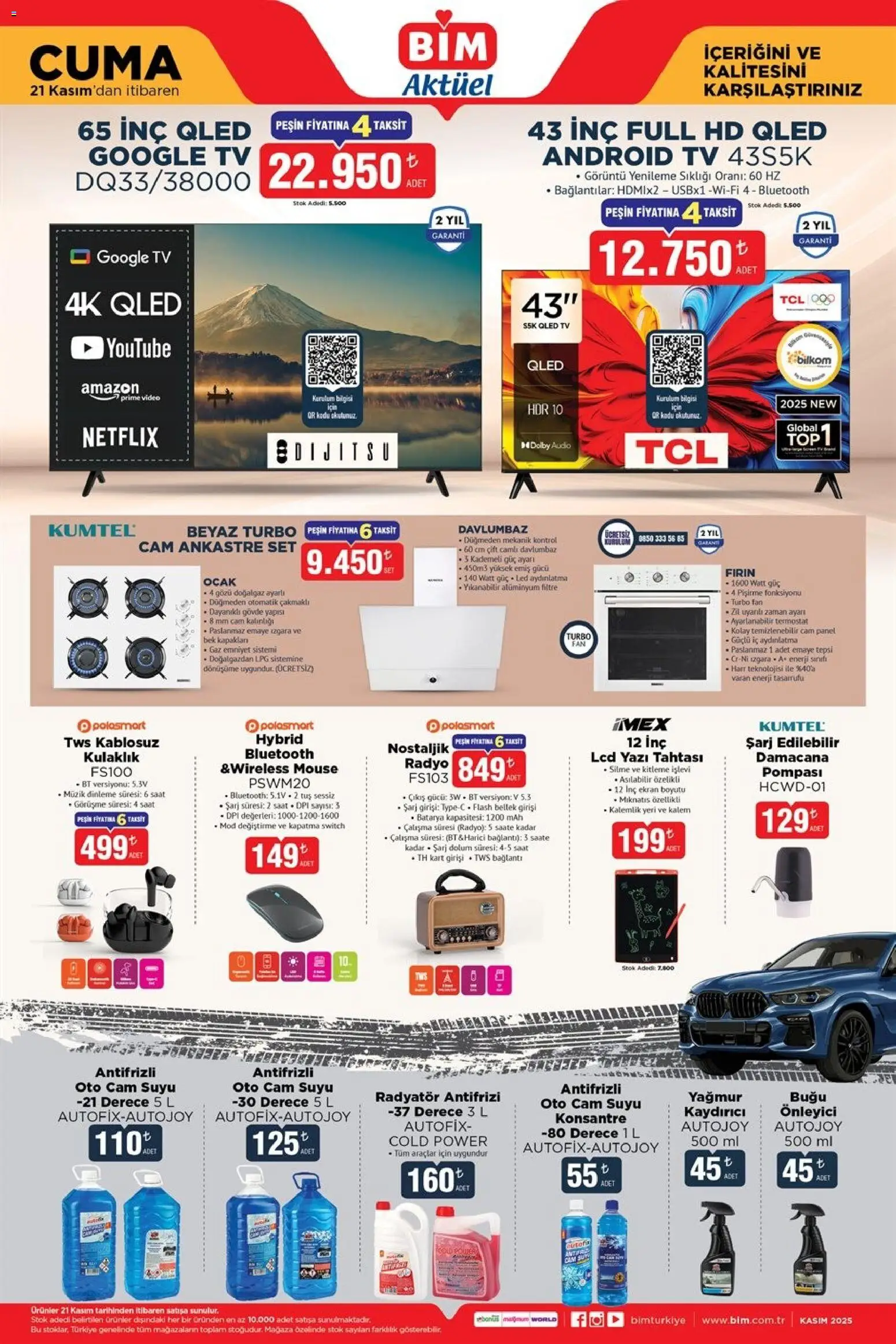 BİM Katalog Cuma - 21.11.2025 tarihinden itibaren geçerlidir | Sayfa: 2 | Ürünler: Tepsi, Radyo, Fırın, Izgara