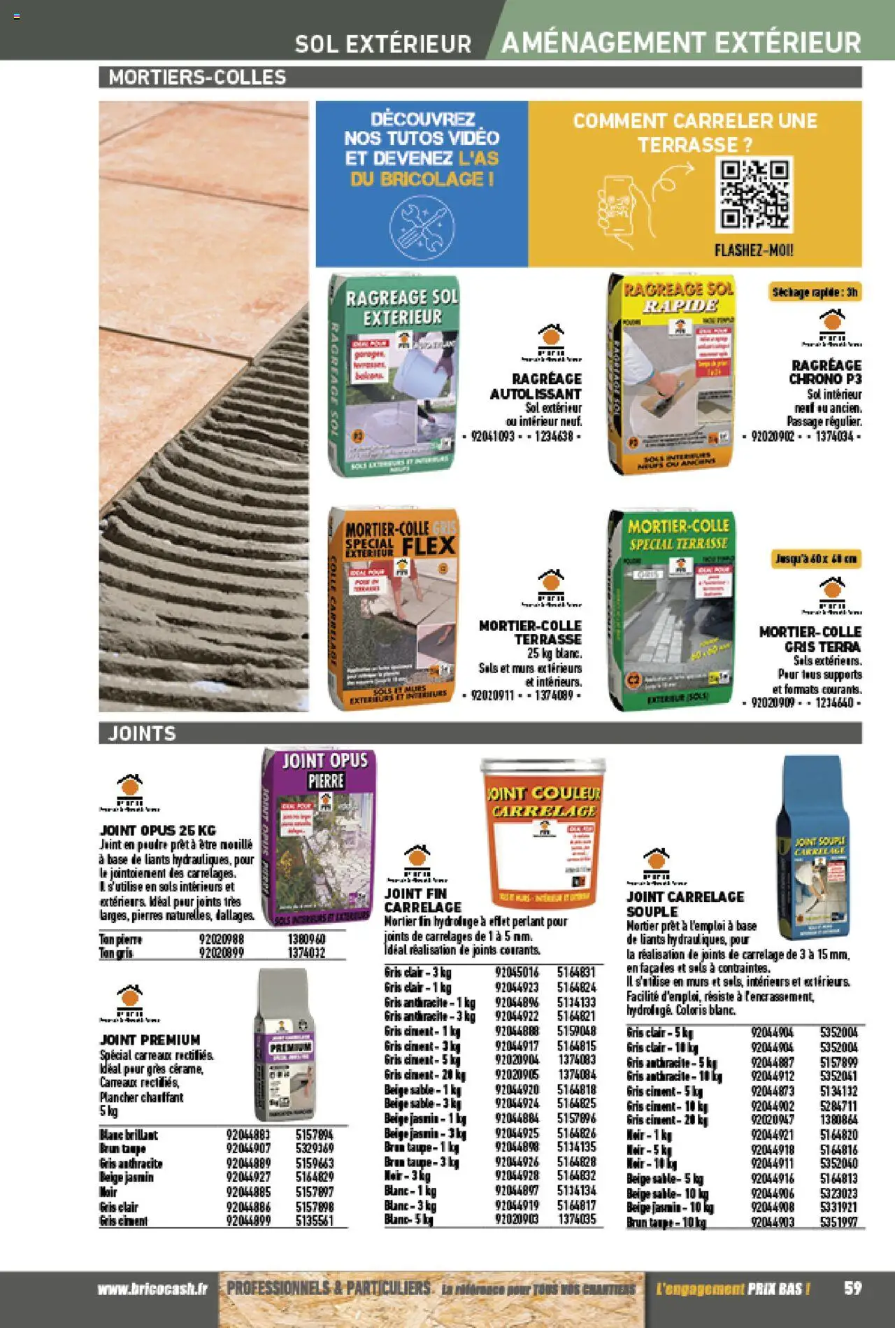 {H1} | Page: 59 | Produits: Vidéo, Poudre, Mortier, Colle