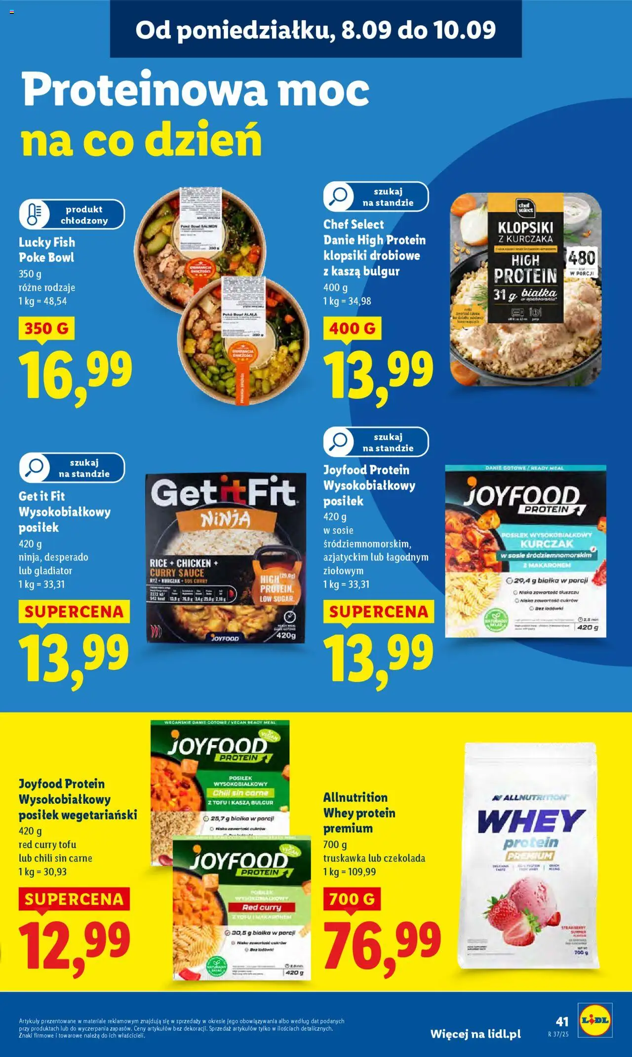 Lidl Gazetka od 08.09.2025 | Strona: 43 | Produkty: Kasza, Tofu, Czekolada, Kasza bulgur