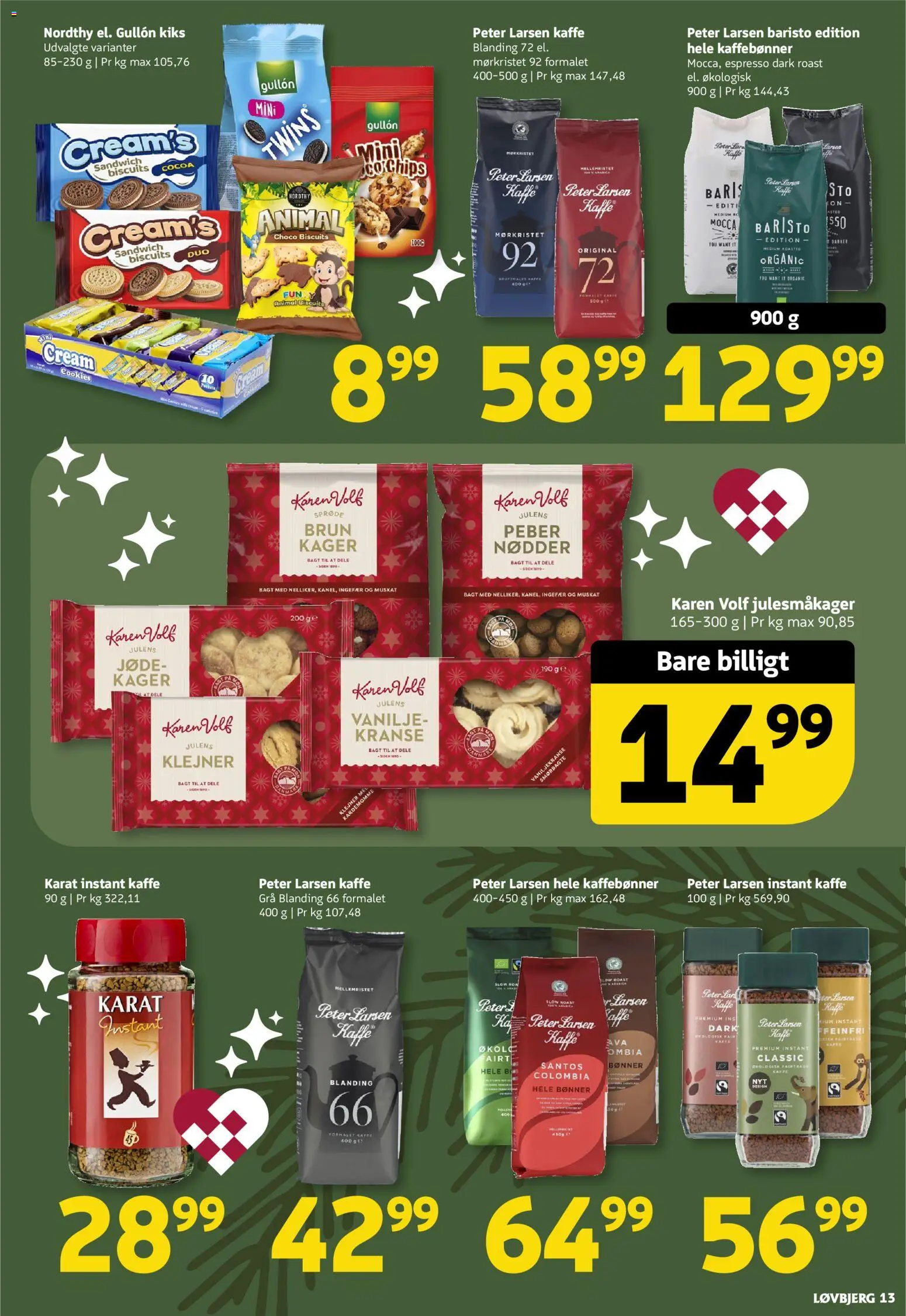 Løvbjerg tilbudsavis – gyldig fra 21.11.2025 | Side: 13 | Produkter: Kaffe, Nødder, Mel, Instant Kaffe