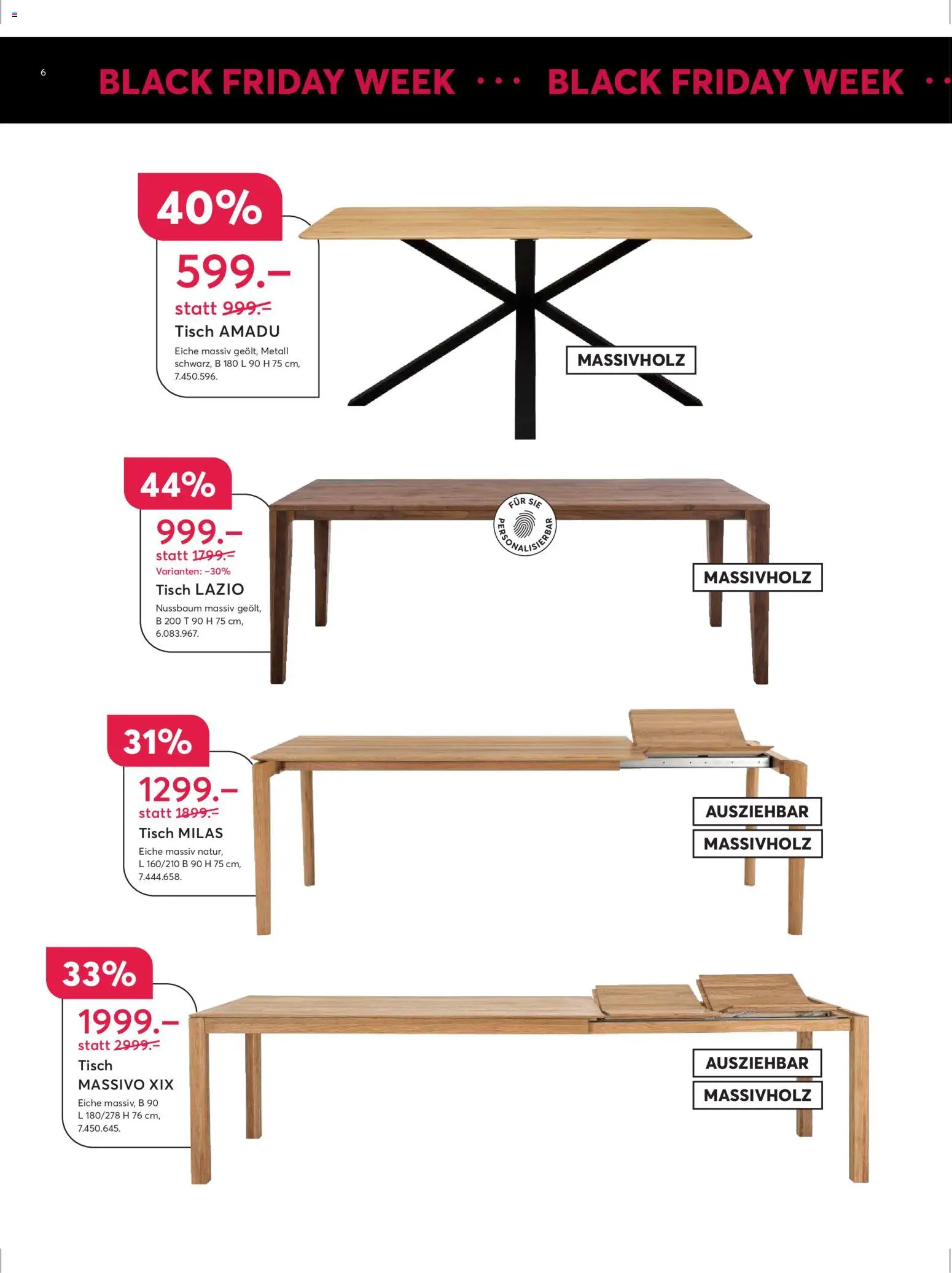 Livique - Black Friday – gültig ab 19.11.2025 | Seite: 6 | Produkte: Tisch