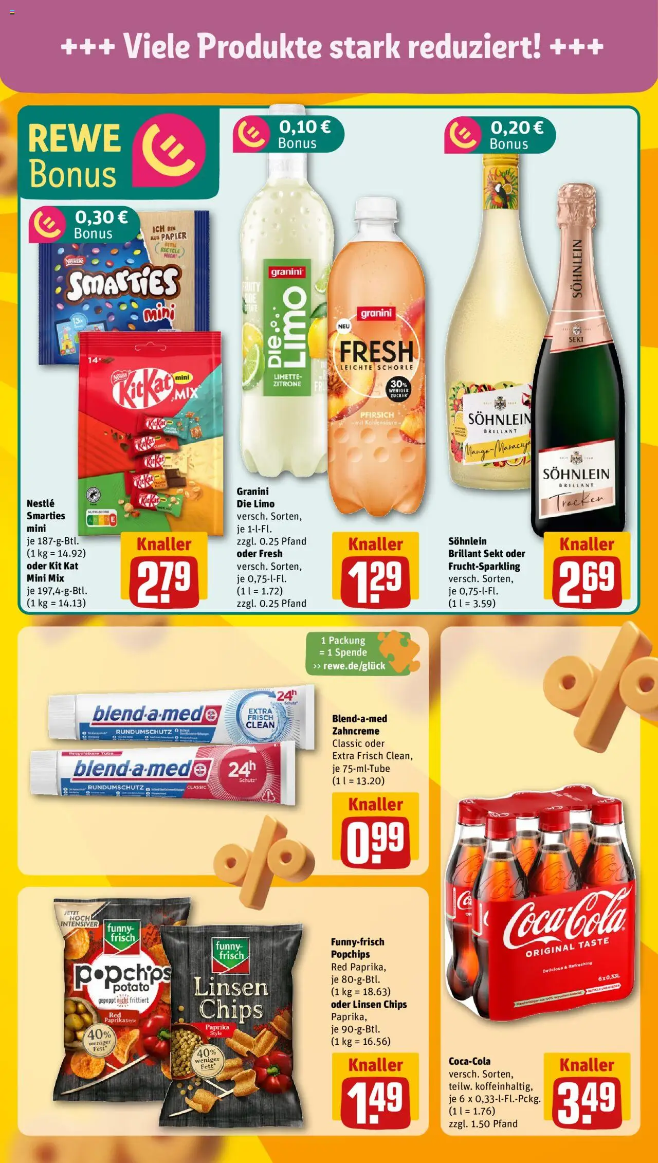 Rewe ihr Kaufpark Prospekt 	 - gültig ab dem 16.06.2025 | Seite: 15 | Produkte: Smarties, Zucker, Granini, Granini die limo