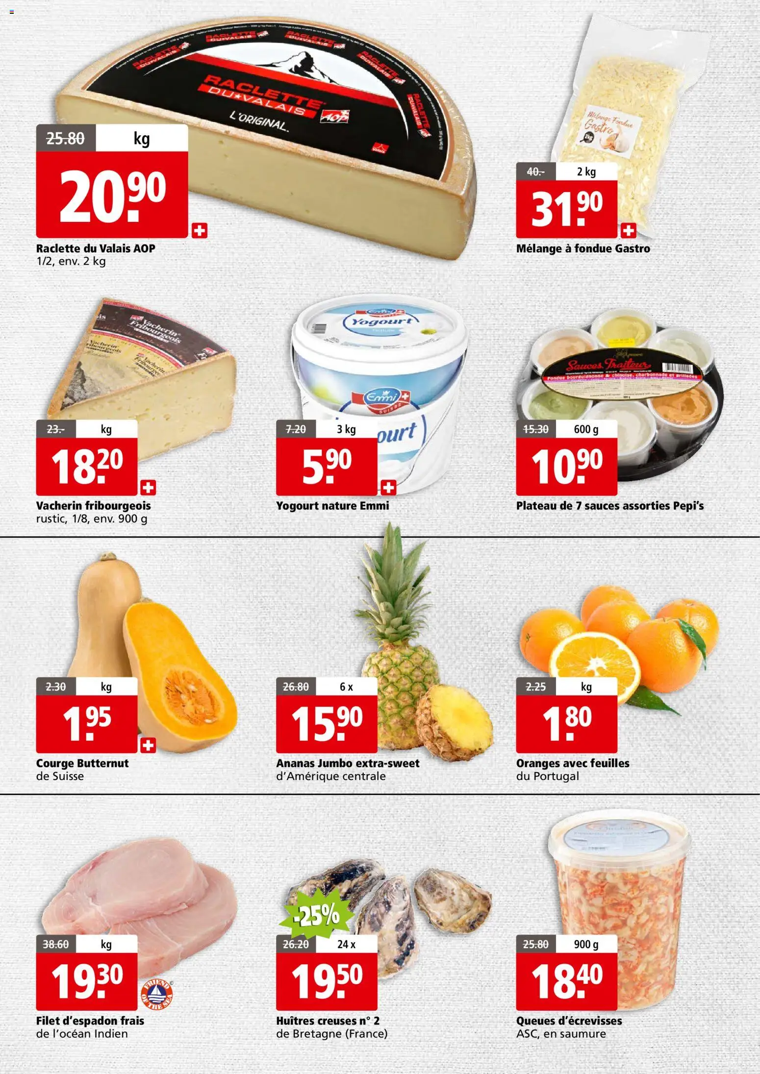 Aligro Aktionen Business Chavannes, Matran, Genève, Sion – gültig ab 08.12.2025 | Seite: 2 | Produkte: Ananas, Raclette, Fondue