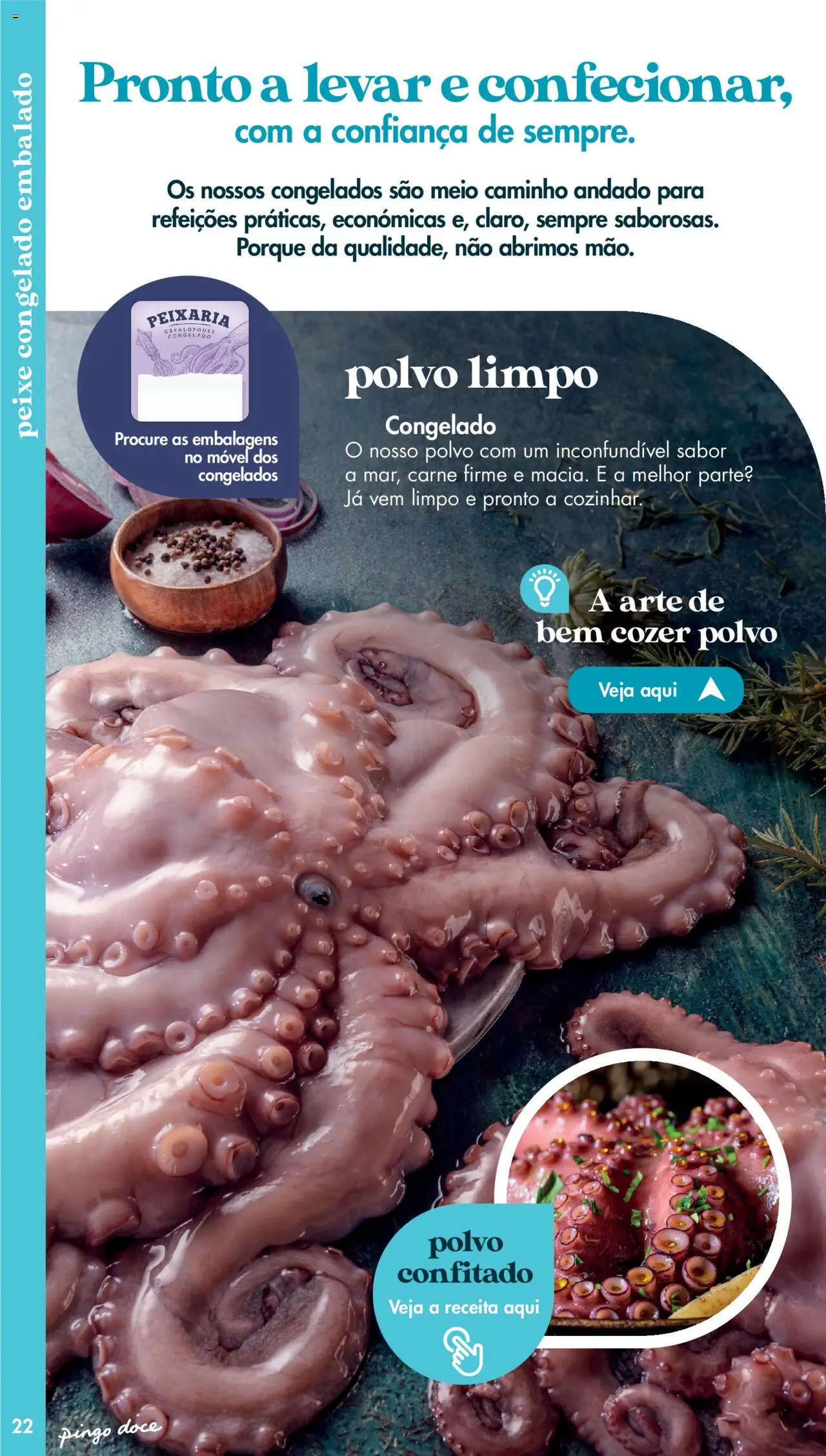 Pingo Doce - Catálogo Peixaria │ válido de 20.05.2025 | Página: 22 | Produtos: Polvo, Peixe, Carne