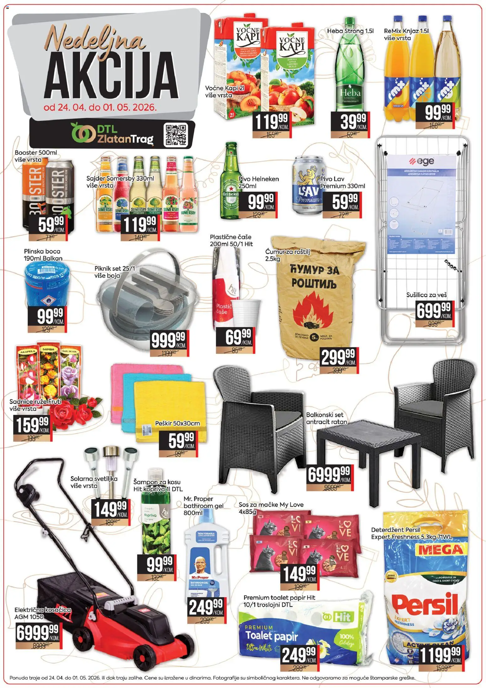 Zlatan Trag katalog - važi od 24.04.2026 | Strana: 2 | Proizvode: Toalet papir, Silan, Šampon, Roštilj