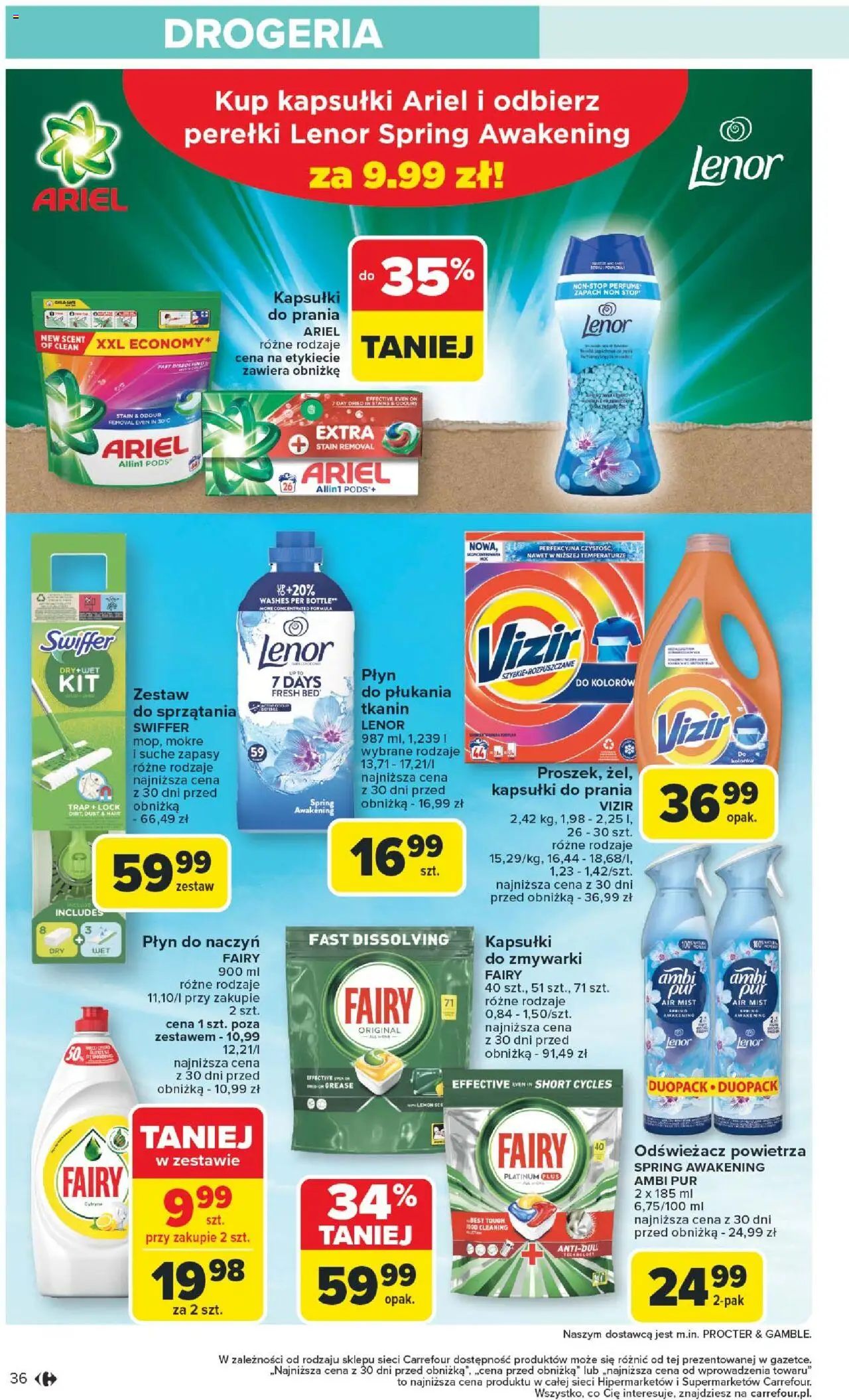 Carrefour Gazetka od 11.08.2025 | Strona: 40 | Produkty: Ariel kapsułki, Zapach, Kapsułki do prania, Fairy