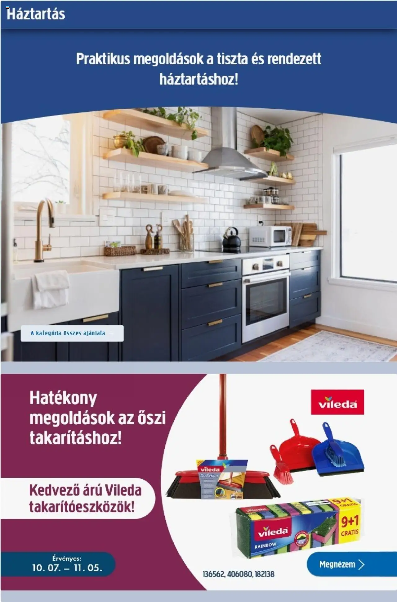 AlphaZoo akciós ujság - amely érvényes a következő dátumtól: 07.10.2025 | Oldal: 30 | Termékek: Vileda