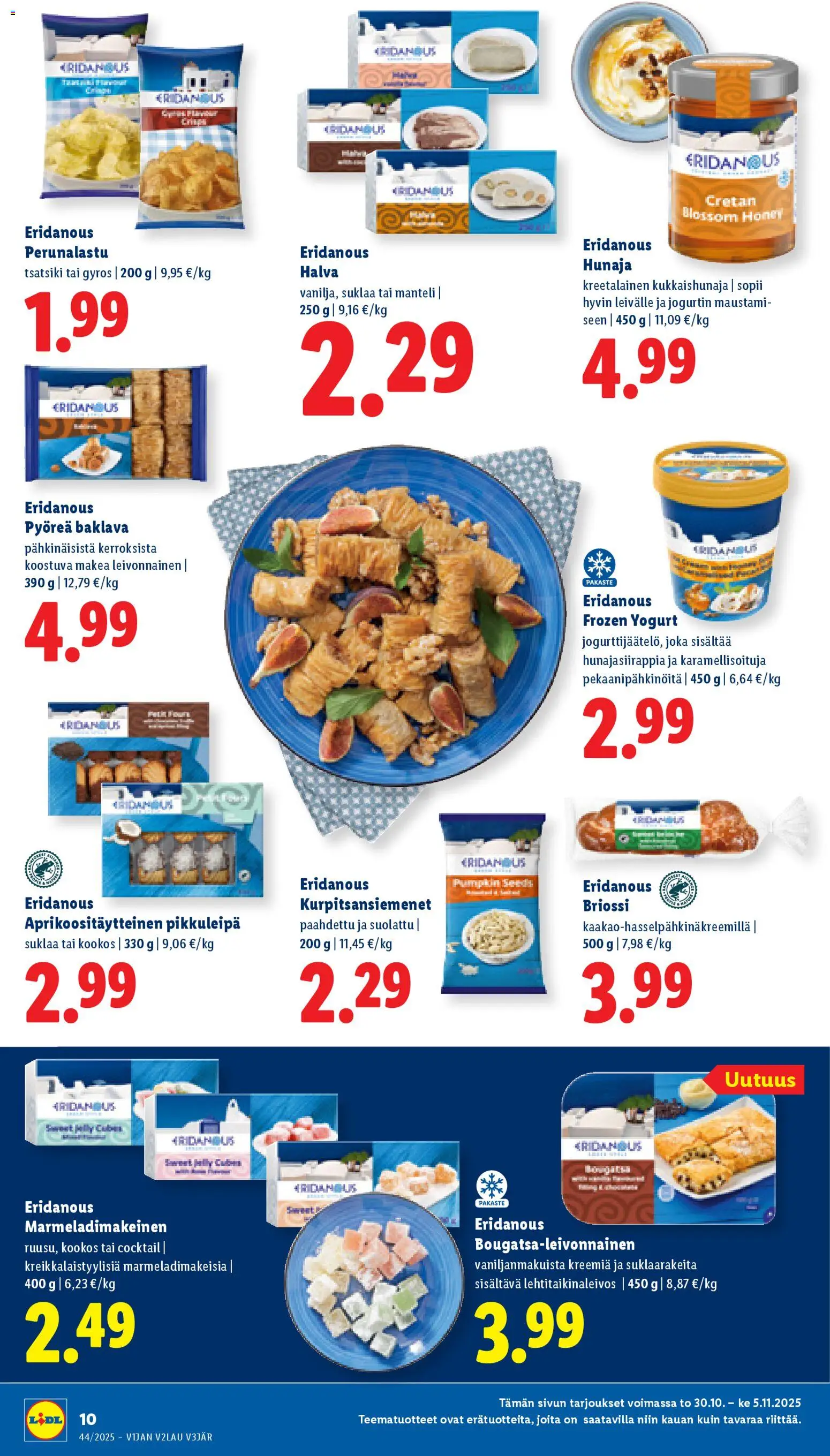Lidl tarjoukset – voimassa 30.10.2025 alkaen | Sivu: 12 | Tuotteet: Suklaa, Hunaja