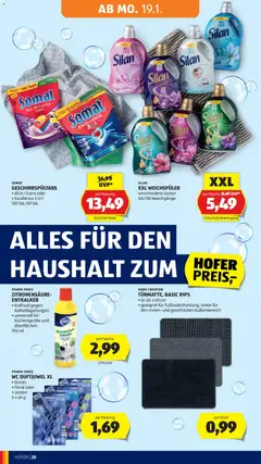 Hofer AT Akciós újság - amely érvényes a következő dátumtól: 16.01.2026 | Oldal: 24 | Termékek: Somat, WC