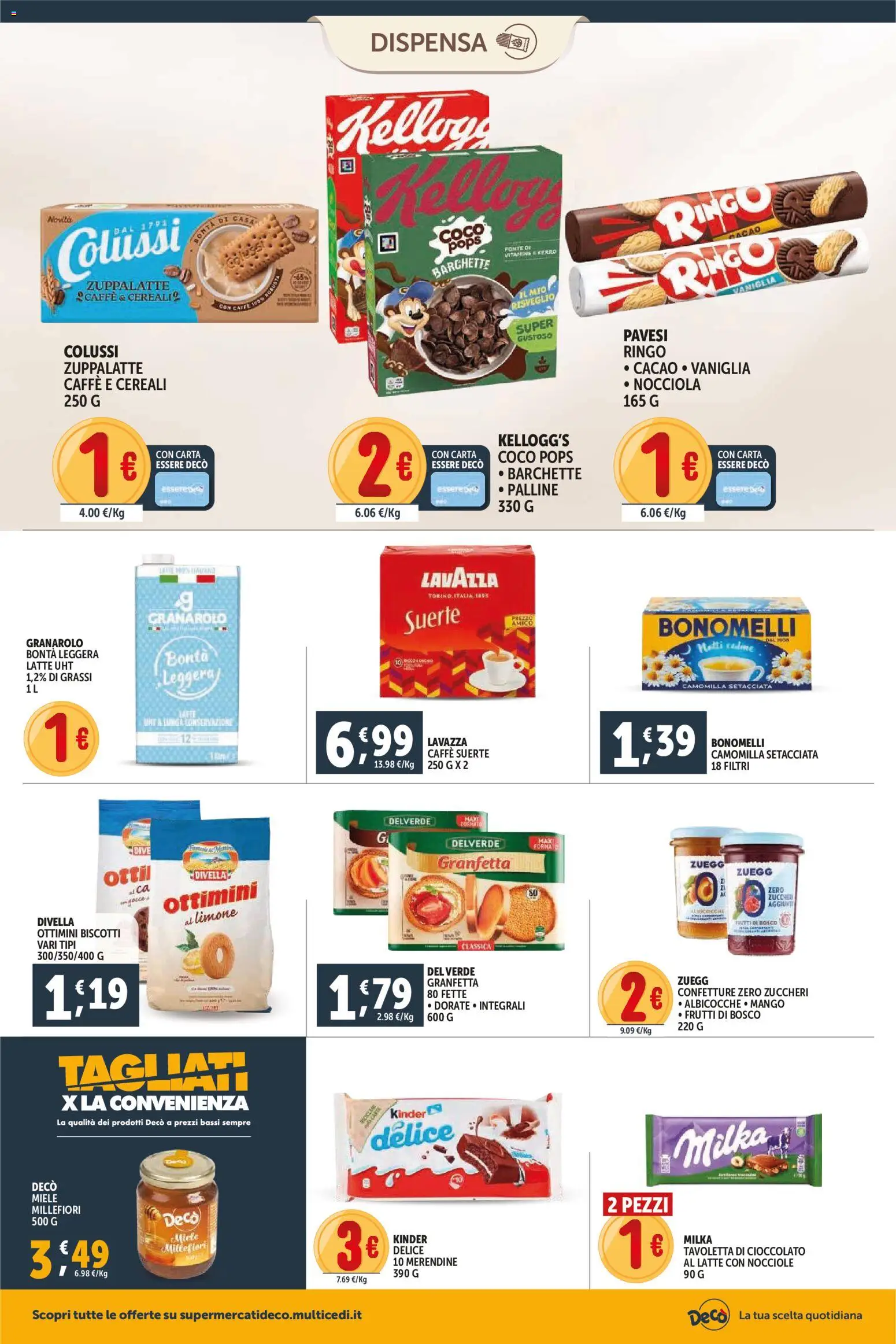 Volantino Decò del 11.02.2026 | Pagina: 6 | Prodotti: Biscotti, Limone, Cacao, Merendine