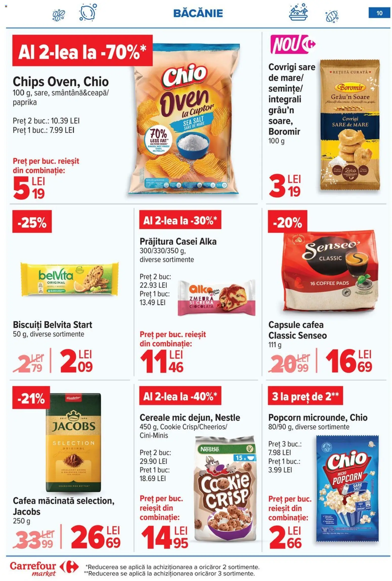 Noul catalog Carrefour – valabil de la 14.01.2026 | Pagină: 11 | Produse: Zmeură, Ciocolată, Cereale, Sare