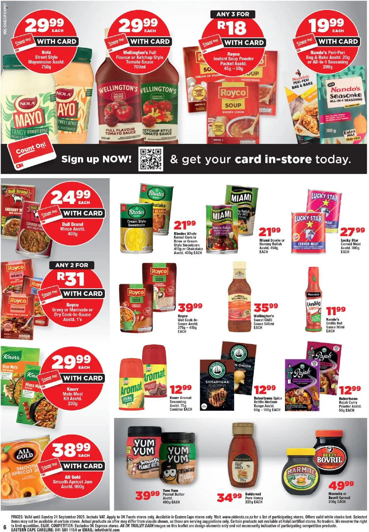 New OK Foods catalogue – valid from 10.09.2025 | Page: 6 | Products: Beans, Tomato sauce, Soup, Mayonnaise