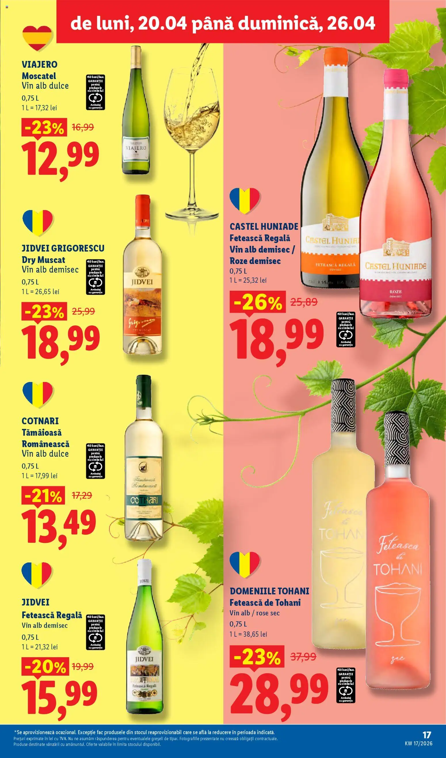 Noul catalog Lidl – valabil de la 20.04.2026 | Pagină: 17 | Produse: Vin