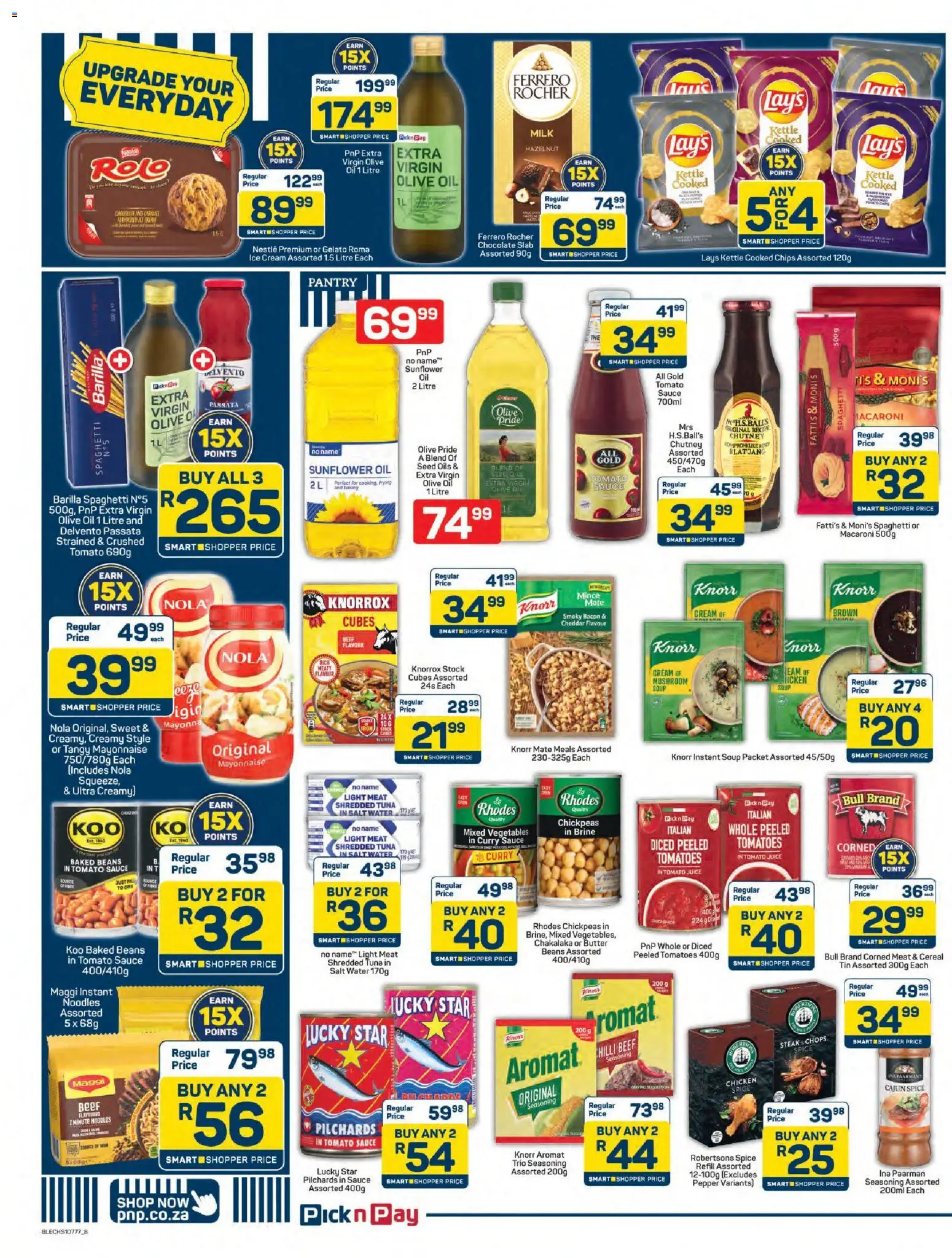 New Pick n Pay catalogue – valid from 24.04.2026 | Page: 8 | Products: Baked beans, Tomato sauce, Vegetables, Mayonnaise
