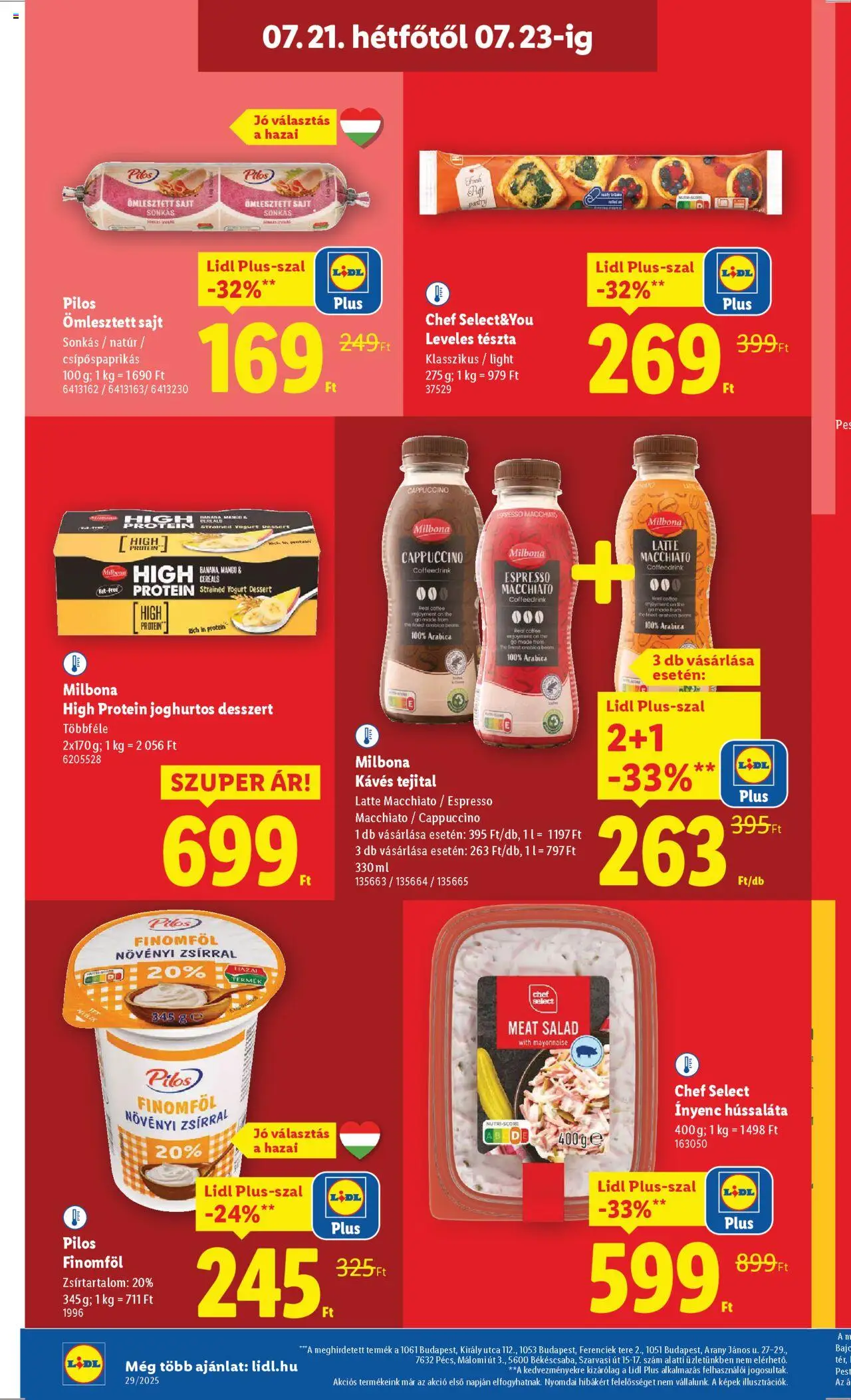 Lidl akciós ujság - amely érvényes a következő dátumtól: 17.07.2025 | Oldal: 60 | Termékek: Cappuccino, Leveles tészta, Sajt, Finomföl
