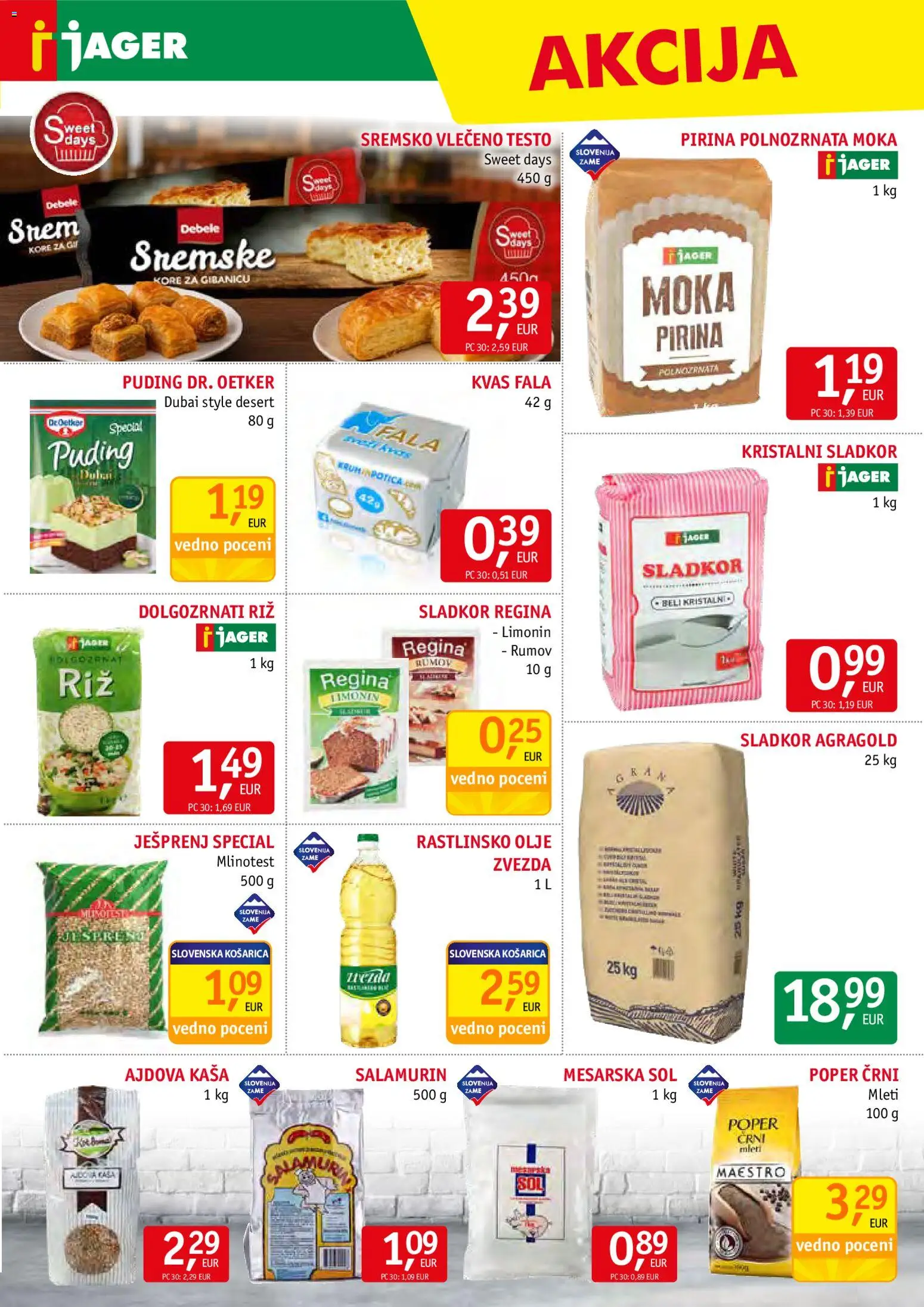 Novi Jager katalog ponudbe – veljaven od 12.11.2025 | Stran: 7 | Izdelki: Olje, Riz, Sol, Sladkor