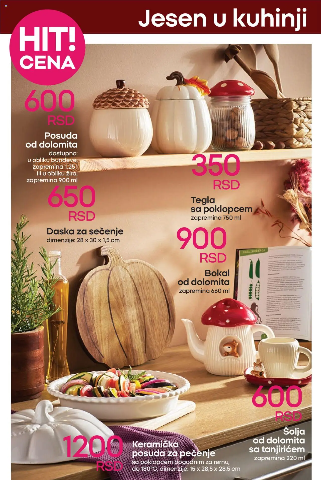 Pepco katalog - važi od 21.08.2025 | Strana: 8 | Proizvode: Daska za sečenje, Šolja, Tegla