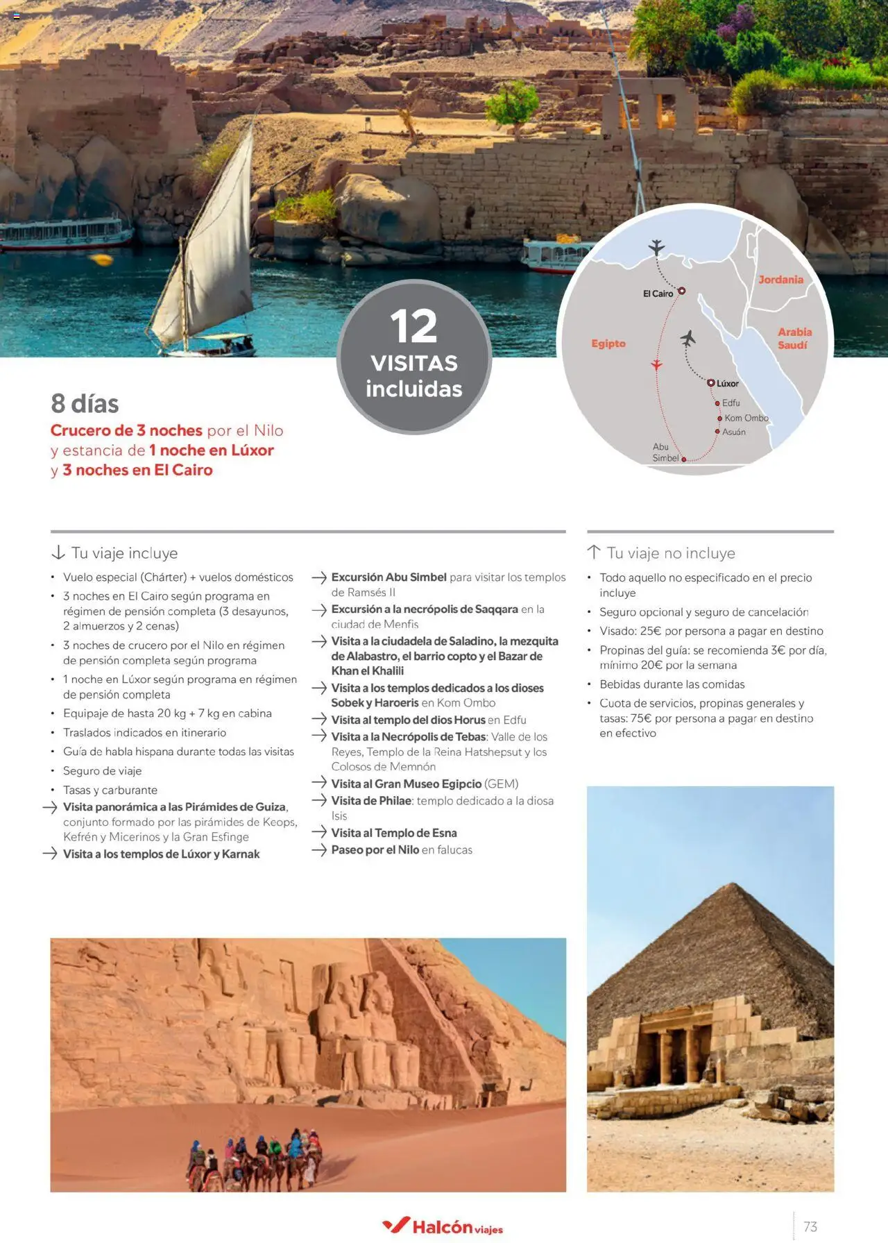 Halcón Viajes Egipto │ válido desde el 01.07.2025 | Página: 73