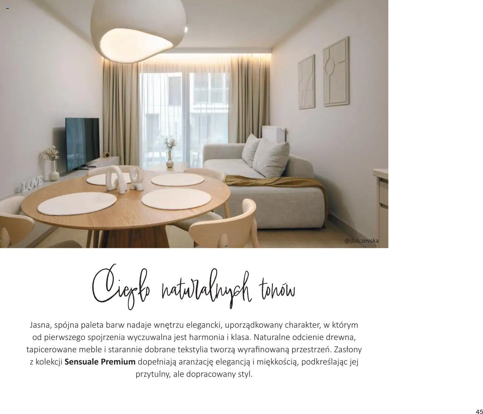 Dekoria Gazetka od 01.02.2026 | Strona: 45 | Produkty: Zasłony, Tekstylia